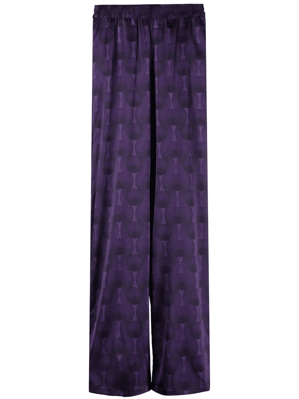 geometric-print silk trousers - Image 1