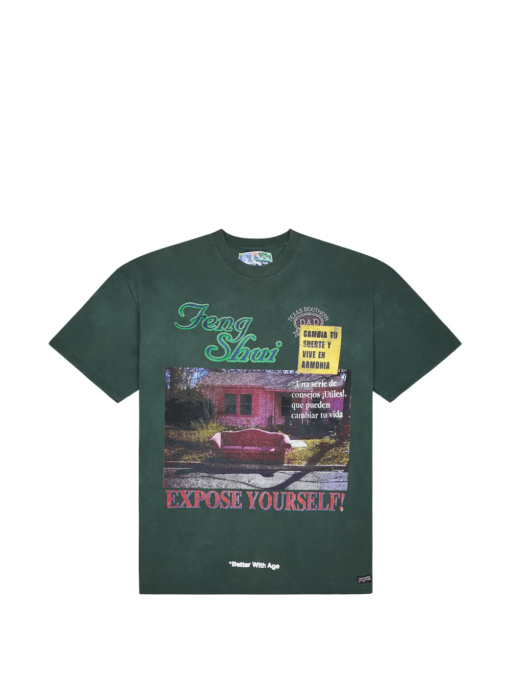 Olive graphic t-shirt - Image 1