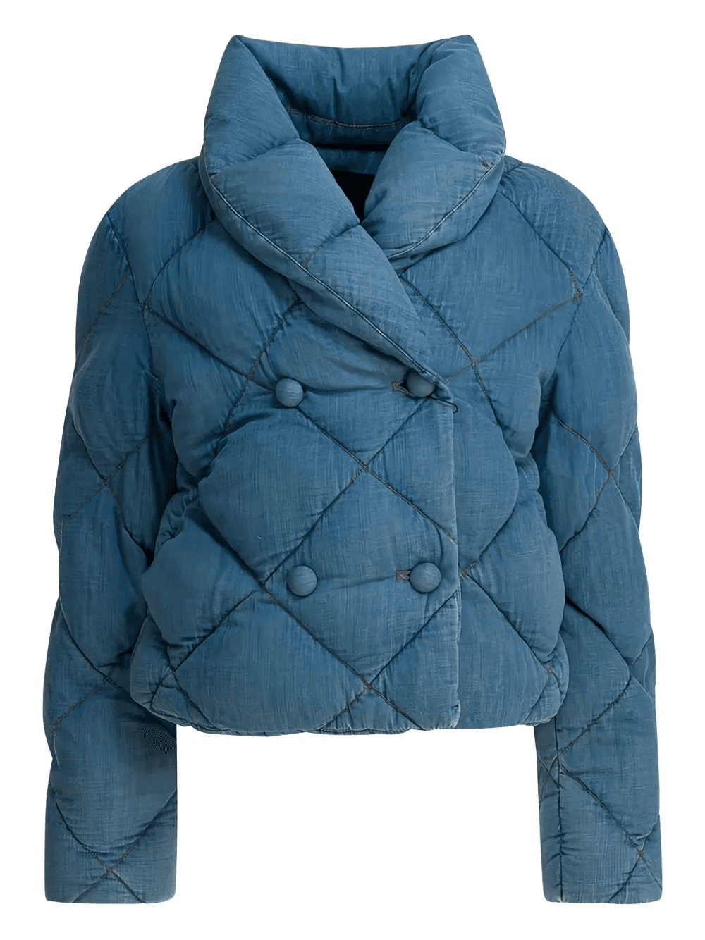 quilted button-fastening jacket - Image 1