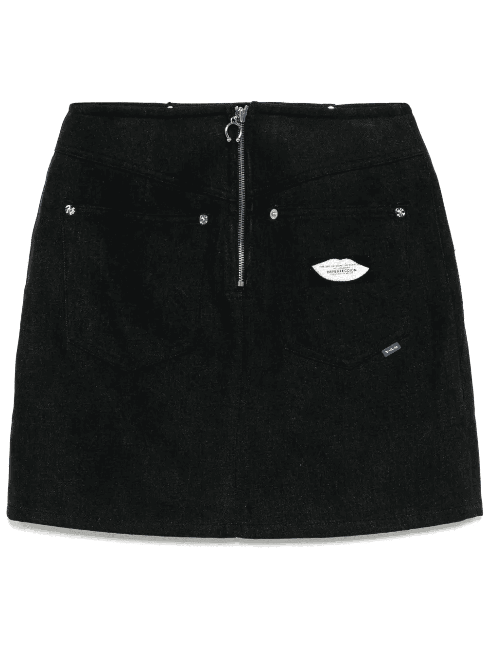 rhinestone denim skirt - Image 1