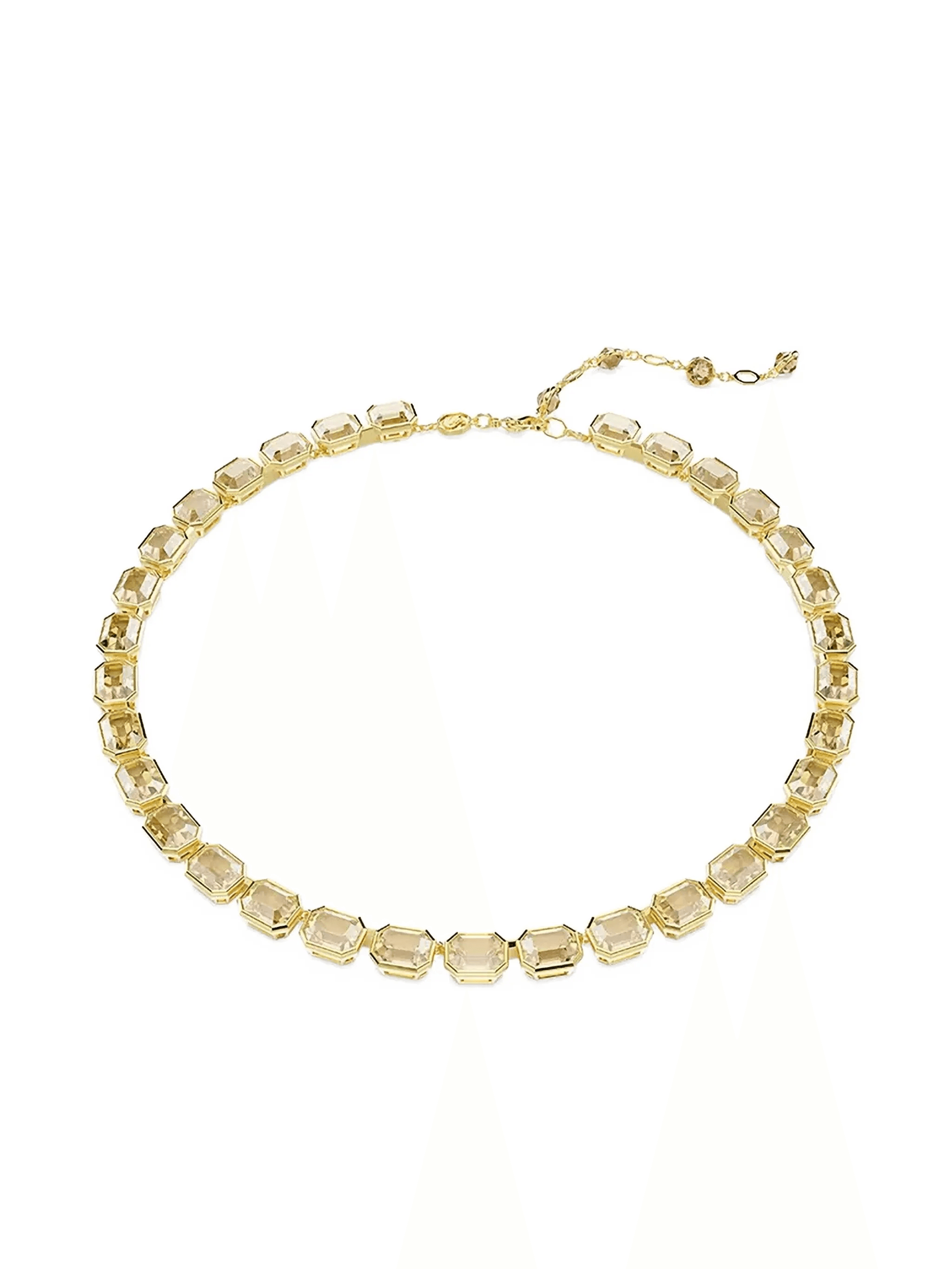 Millenia Tennis gold-tone emerald-cut necklace - Image 1