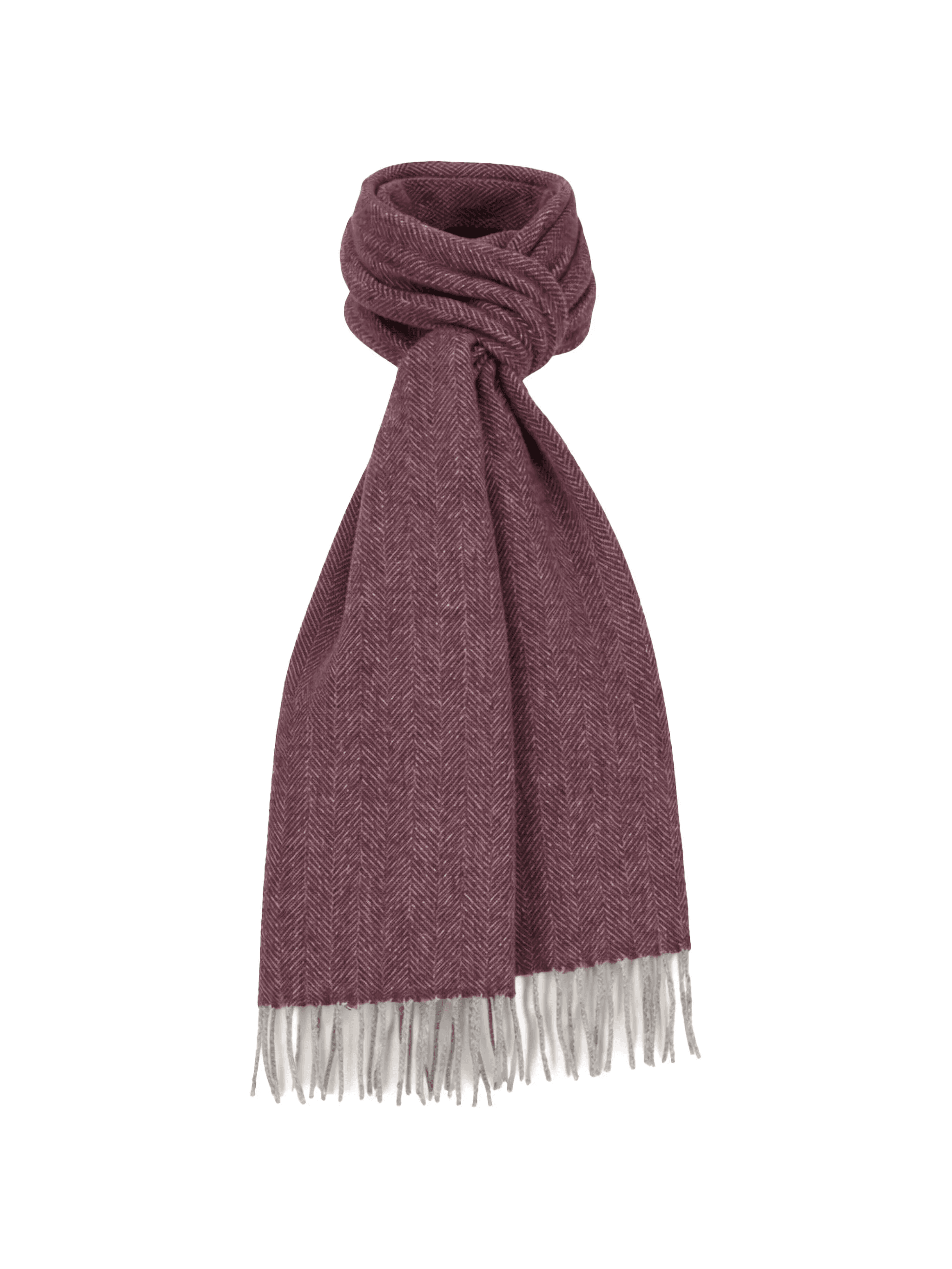 herringbone fringed scarf - Image 1
