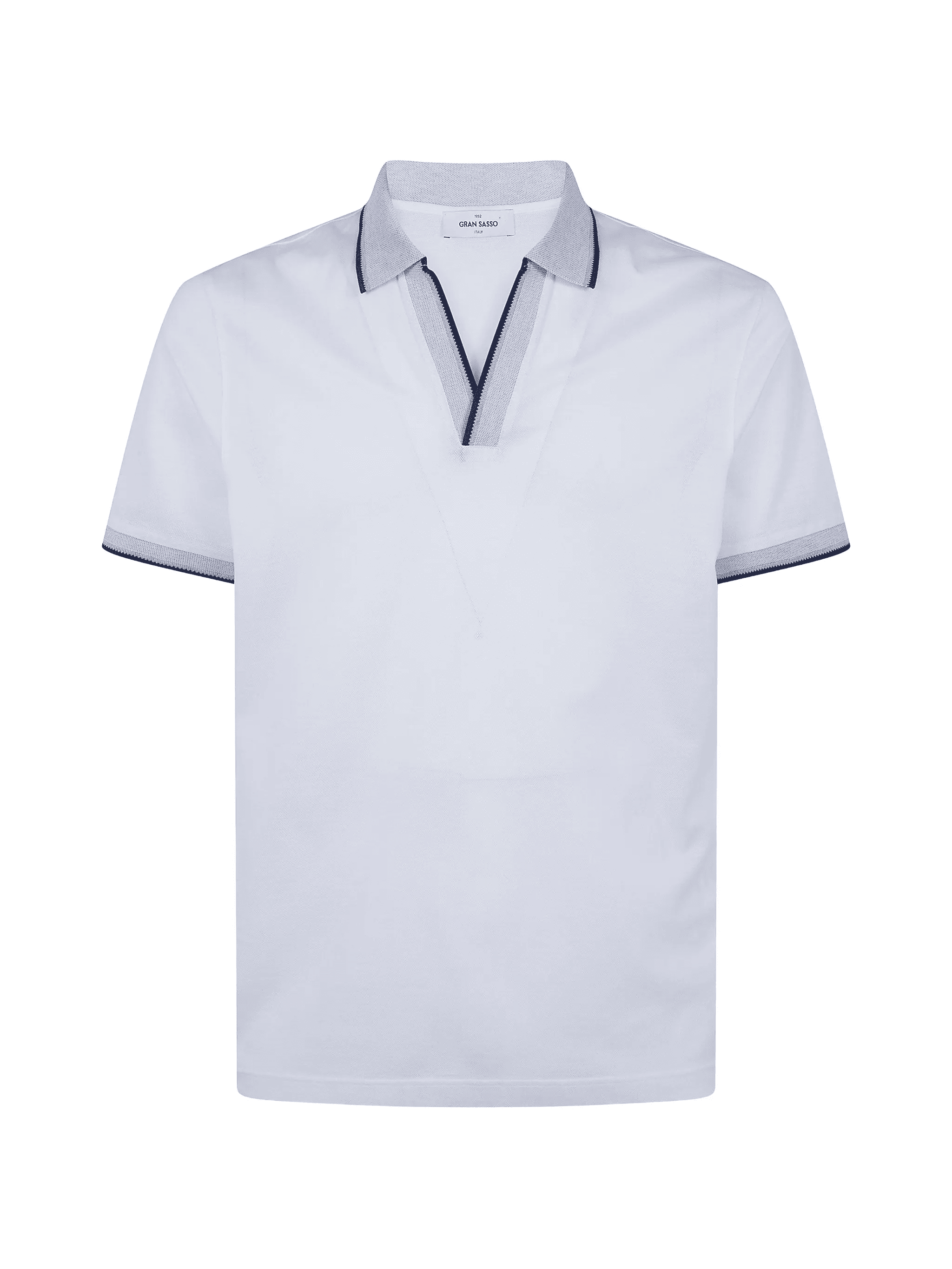 V-neck collared T-shirt - Image 1