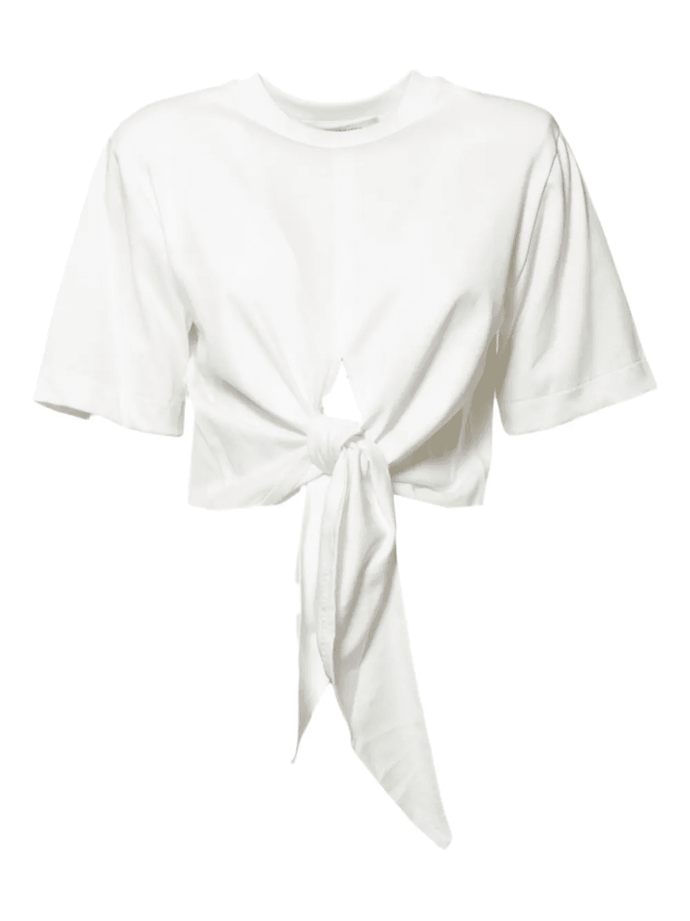 tie-front short-sleeve T-shirt - Image 1