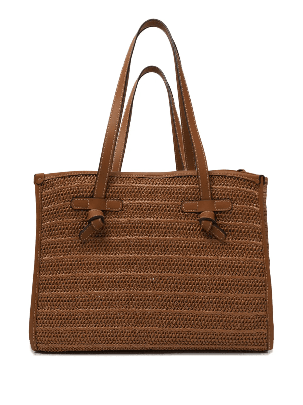 woven knot-detail tote bag - Image 1