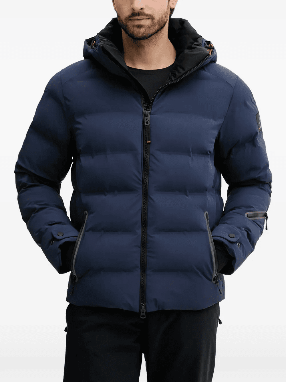 hooded padded skiwear - Image 1