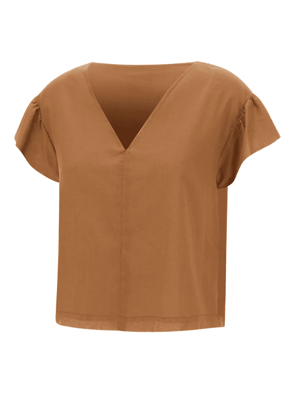 V-neck ruffled blouse - Image 1