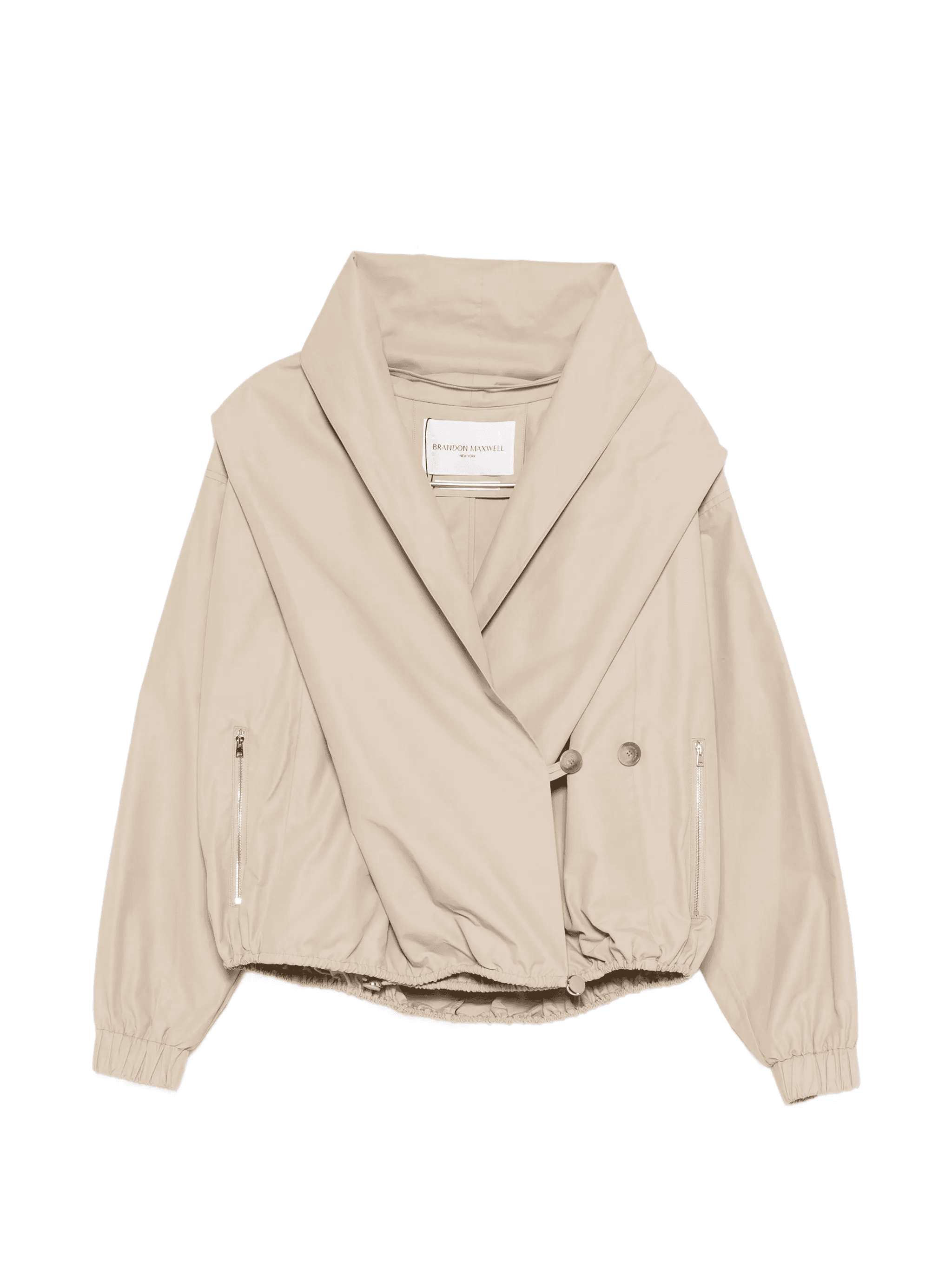 draped hood leisure jacket - Image 1
