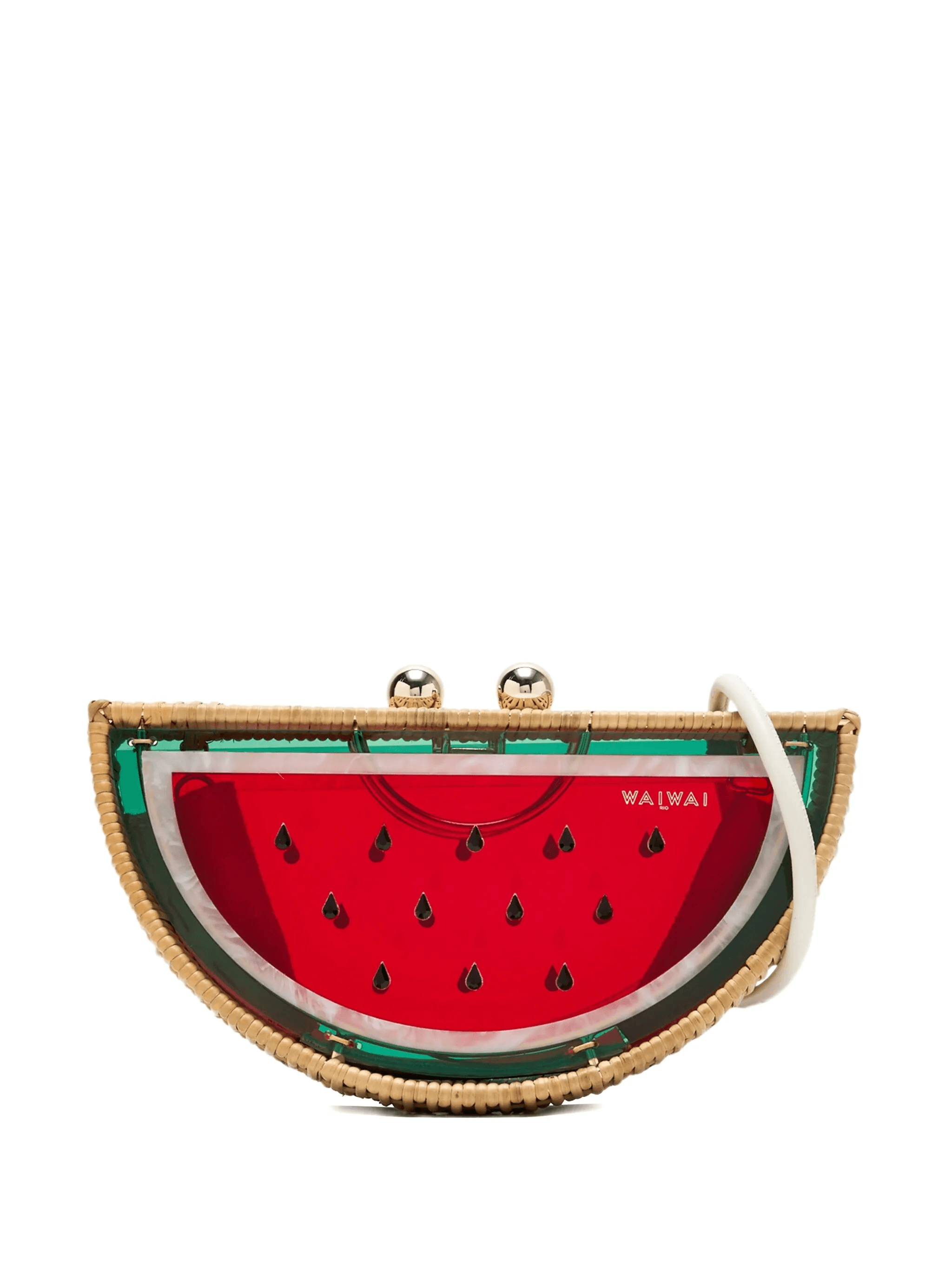 watermelon sphere clasp clutch bag - Image 1