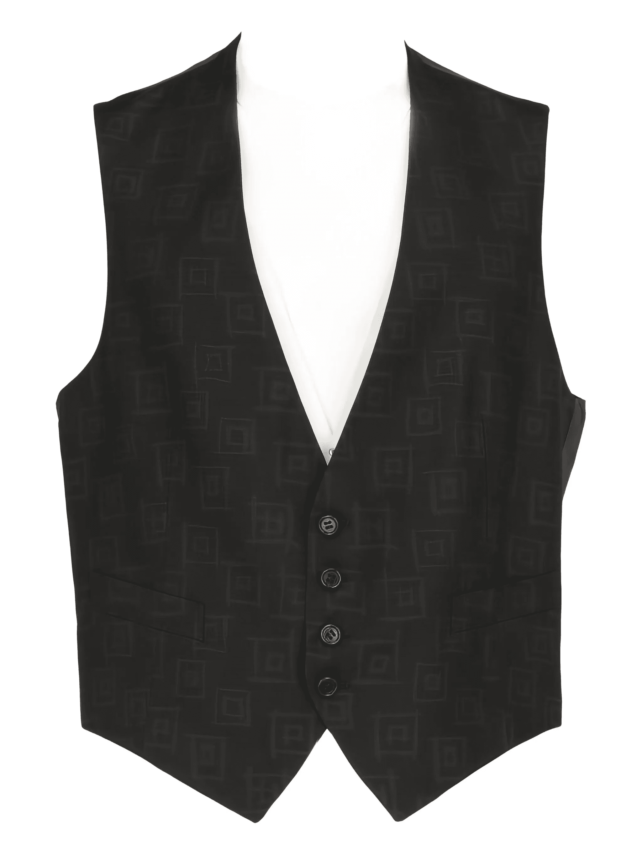 1990s single-breasted patterned waistcoat - Image 1
