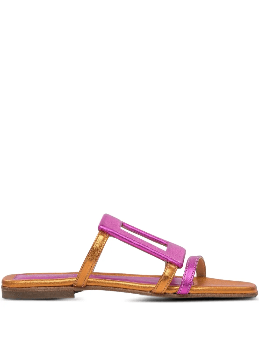 geometric-shapes metalic sandals - Image 1