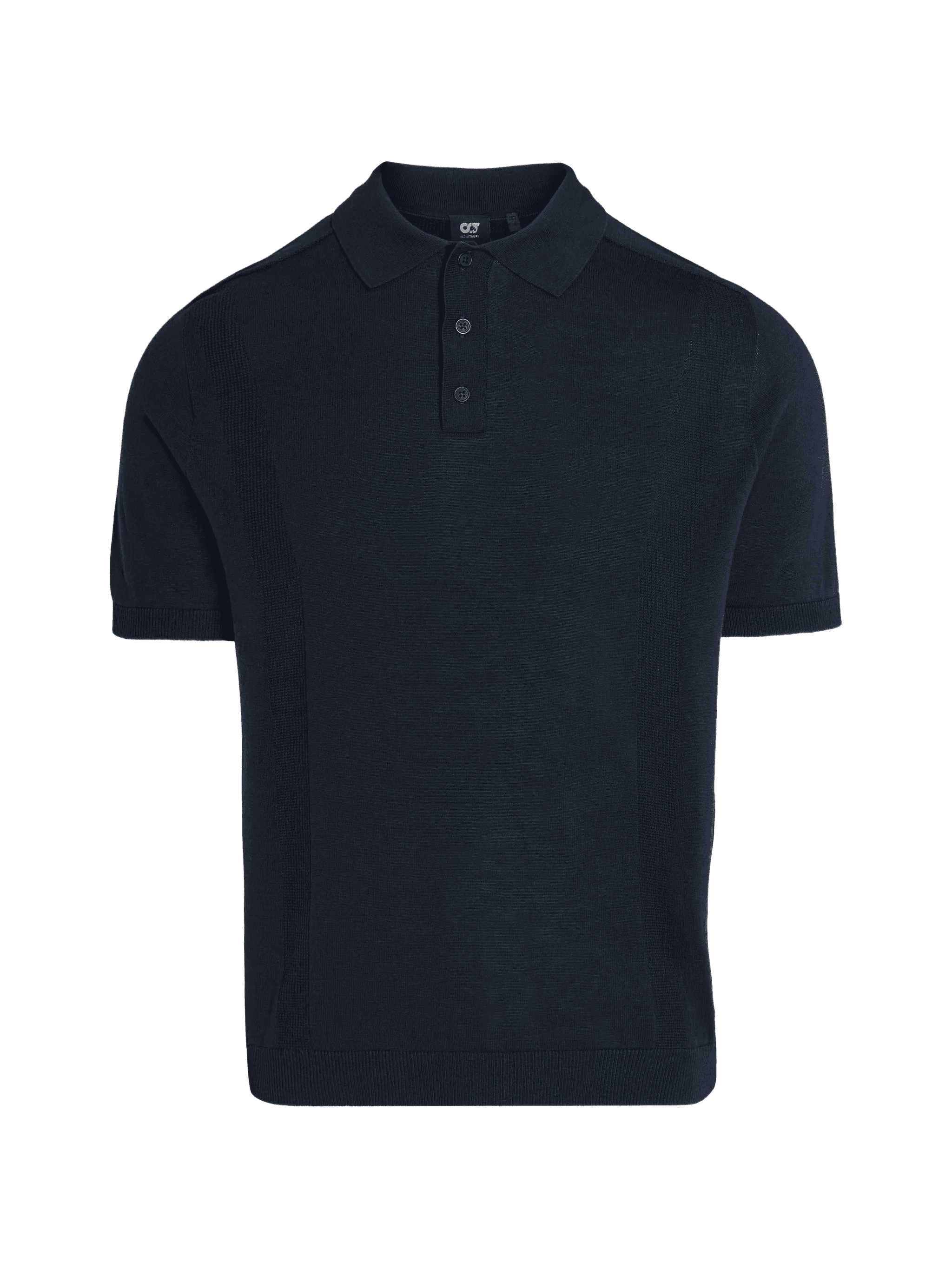 textured polo shirt - Image 1
