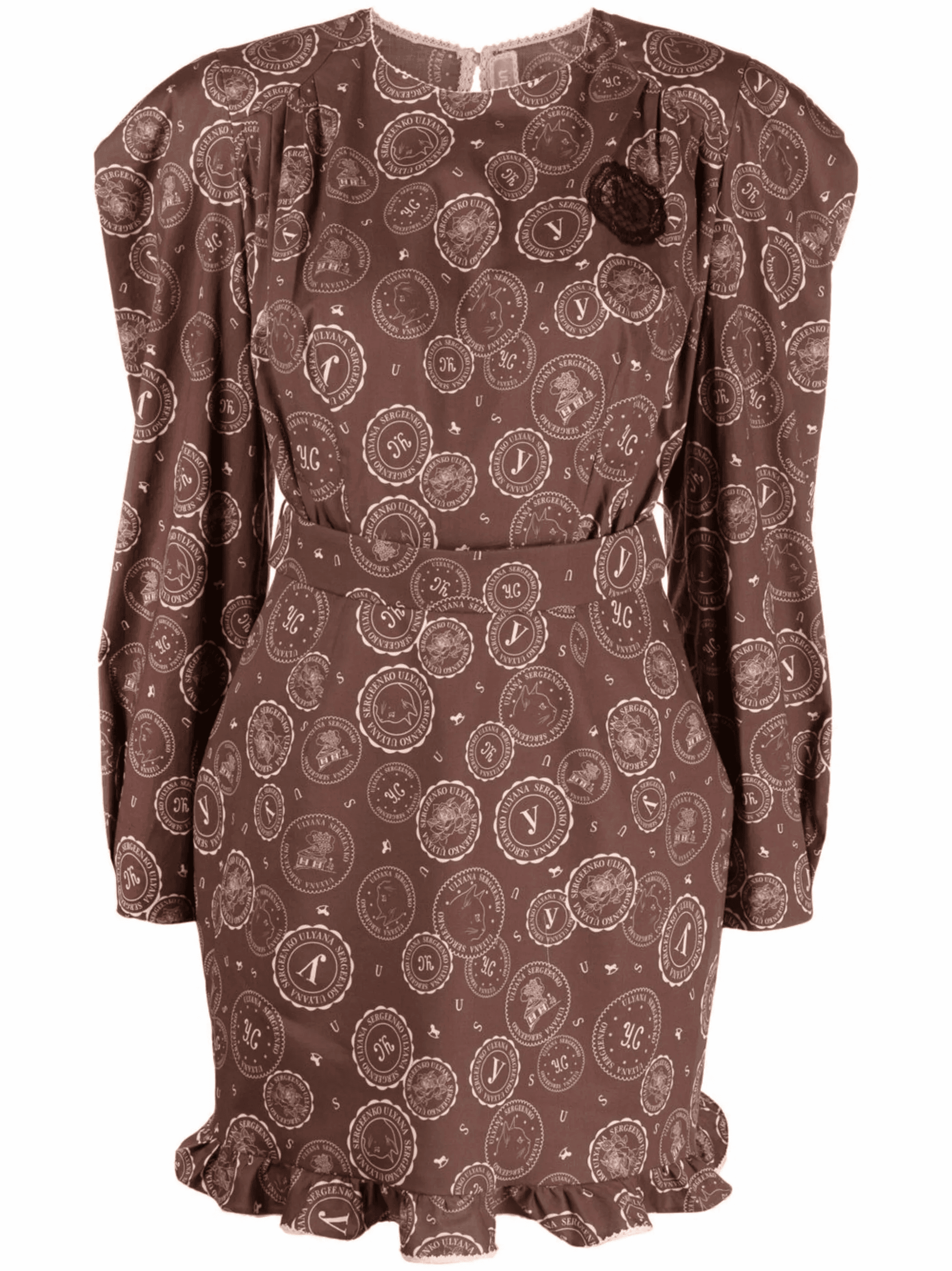 logo-print mini dress - Image 1