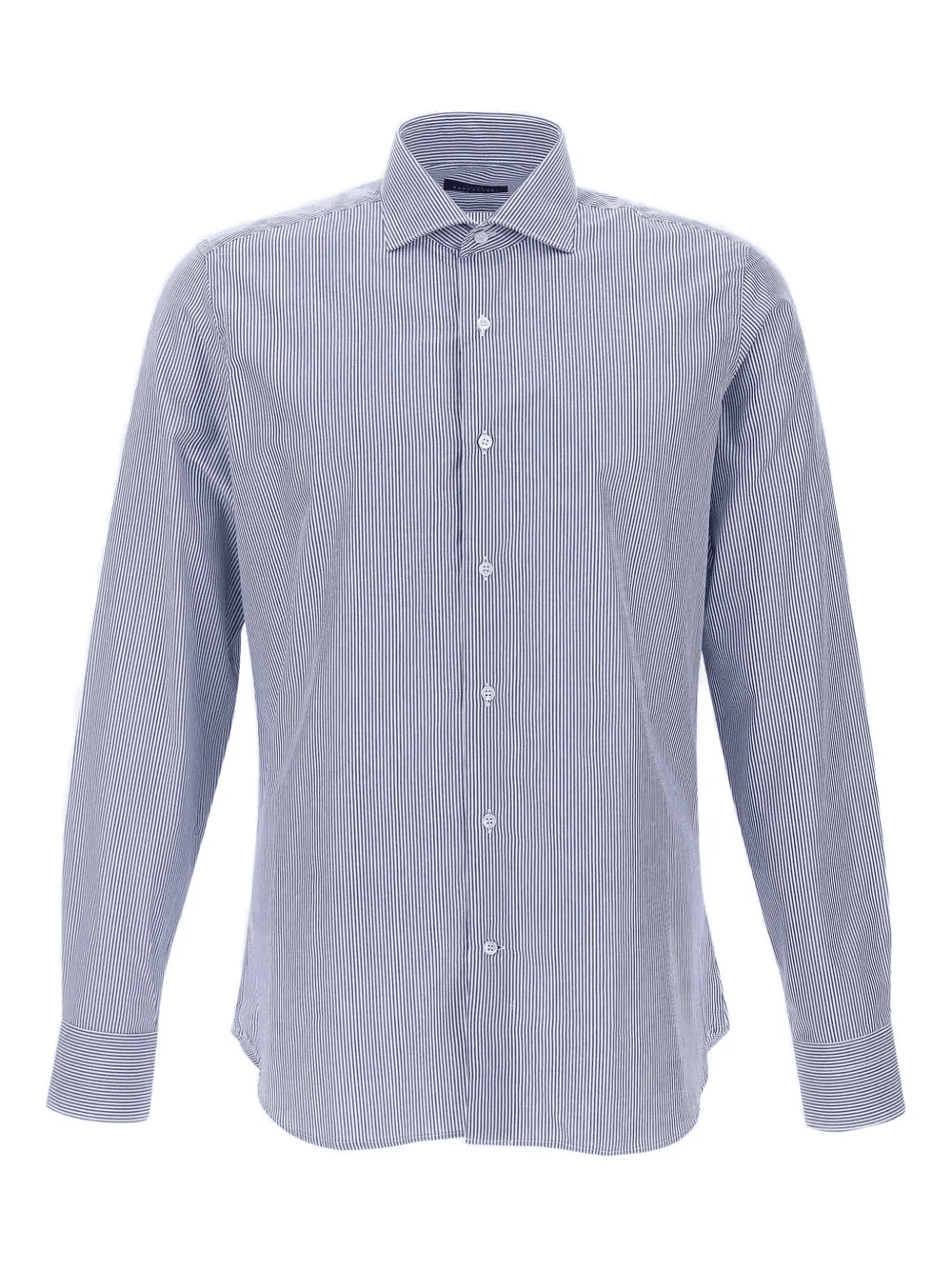 striped-pattern button shirt - Image 1