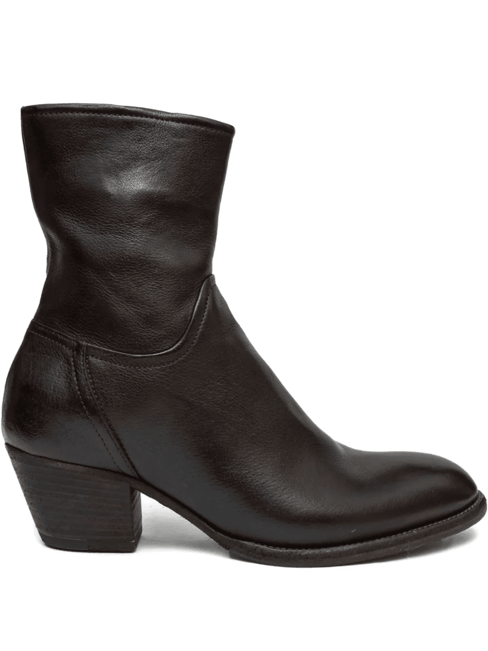 55mm zip-detail leather boots - Image 1