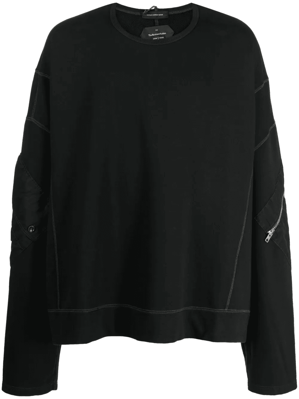 oversized cotton sweatshirt - Image 1