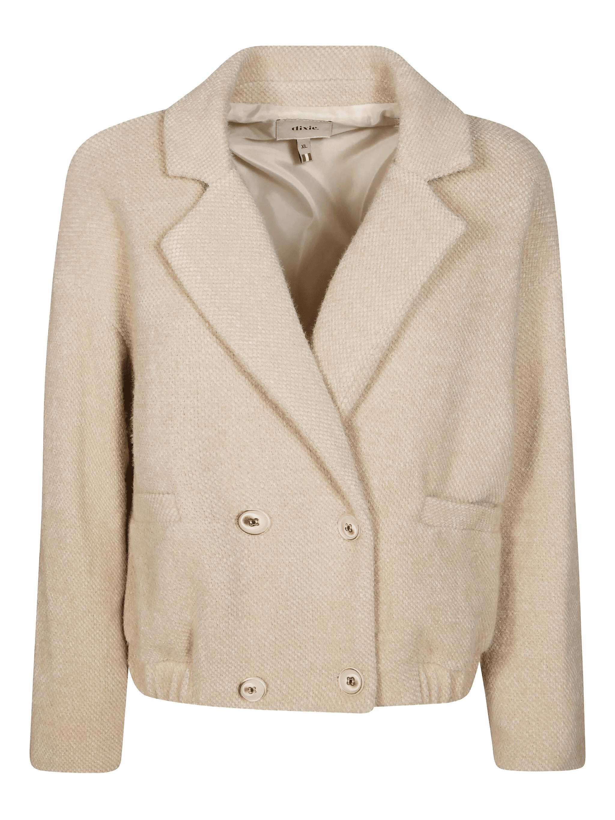 double-breasted short coat - Image 1