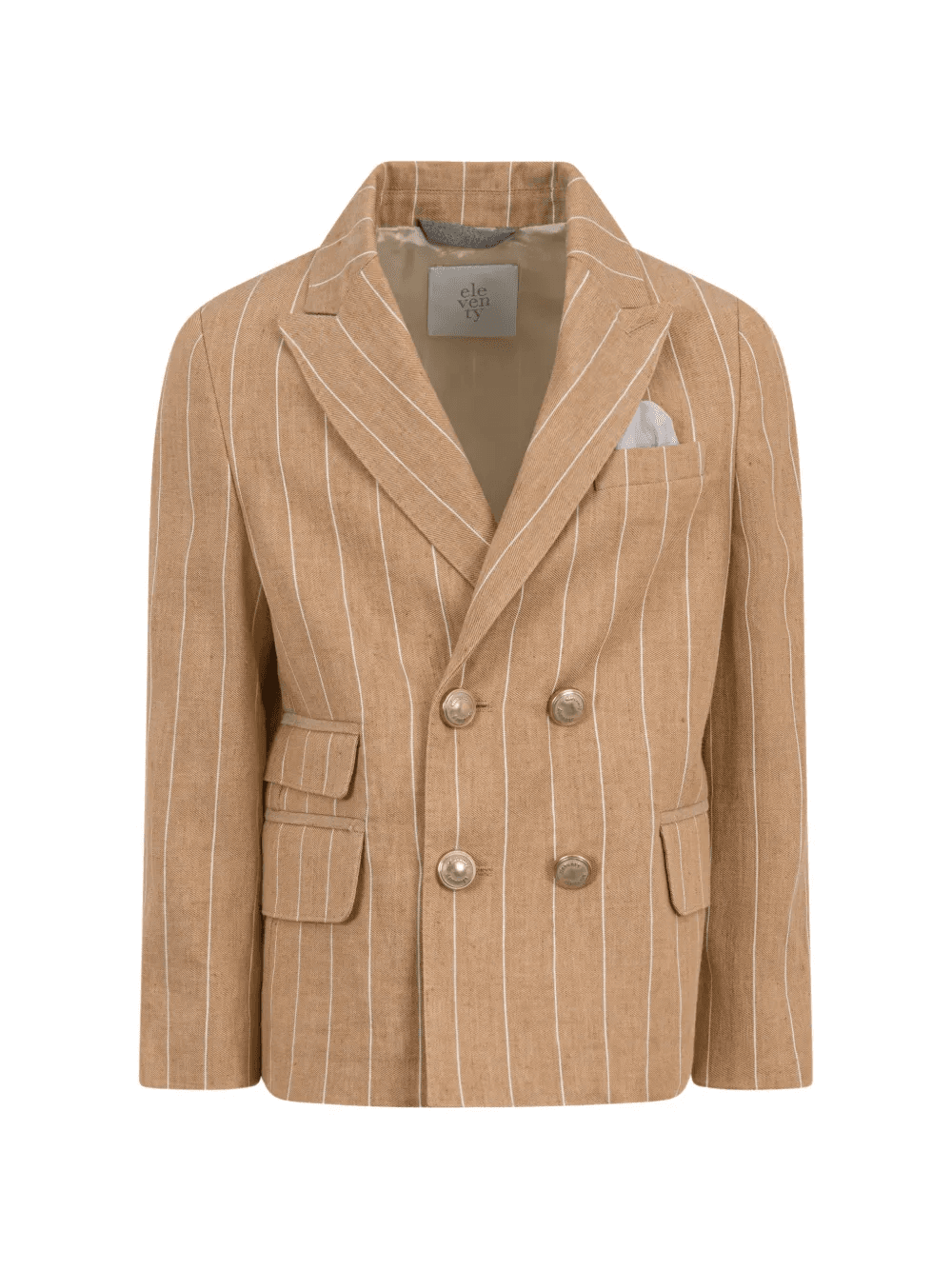 striped double-breasted blazer - Image 1