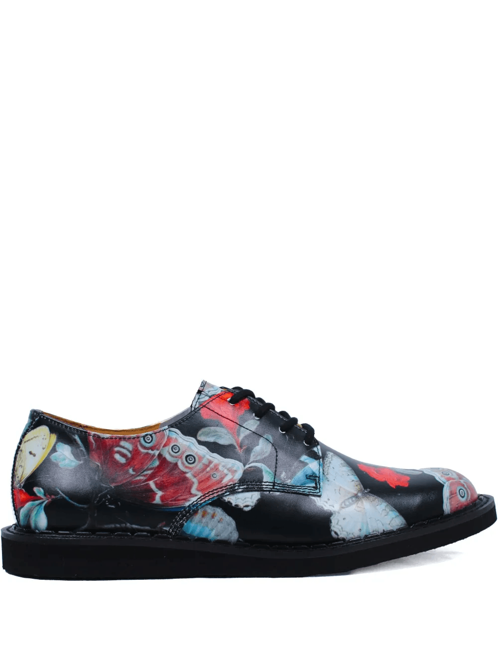butterfly-print derby shoes - Image 1