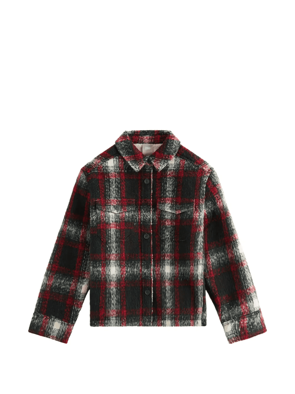 plaid-pattern oversized jacket - Image 1