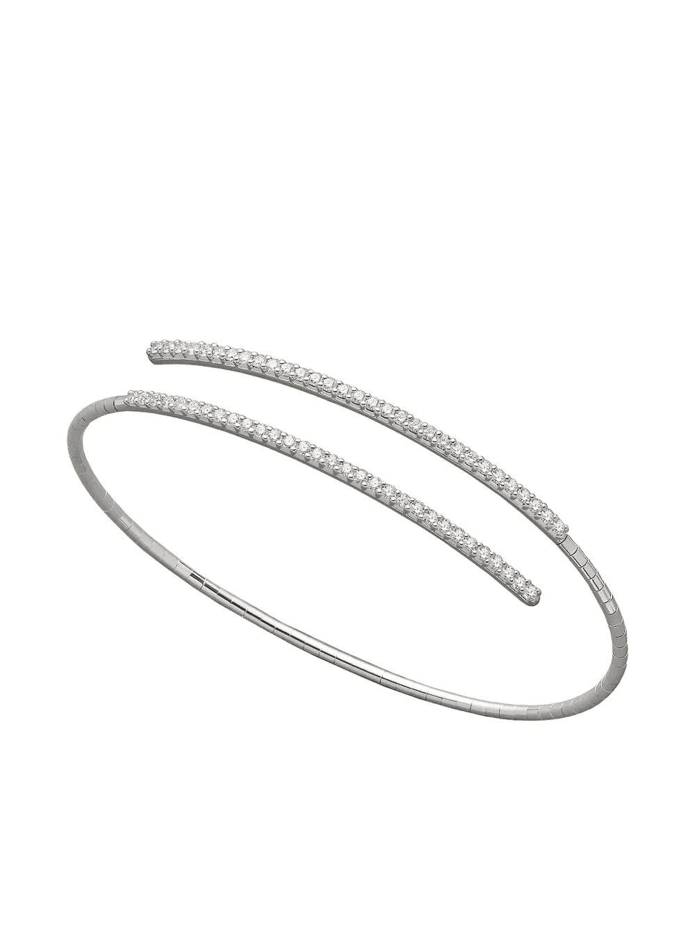 18K white gold diamonds tennis bracelet - Image 1