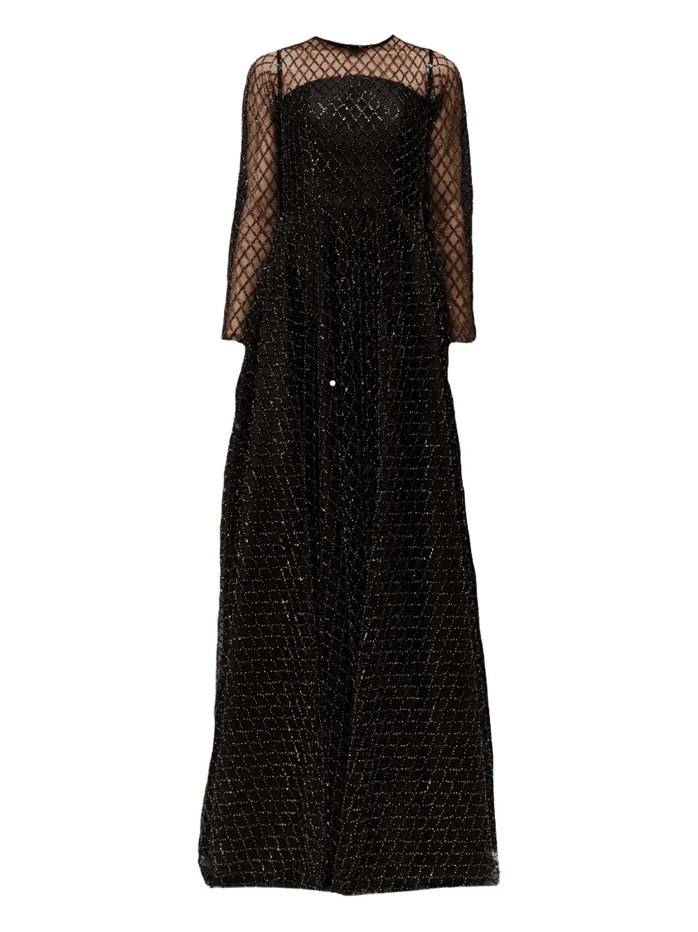 beaded-embellishment maxi dress - Image 1