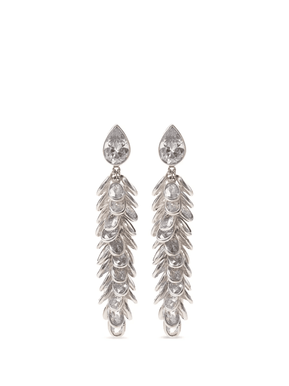 crystal long drops earrings - Image 1