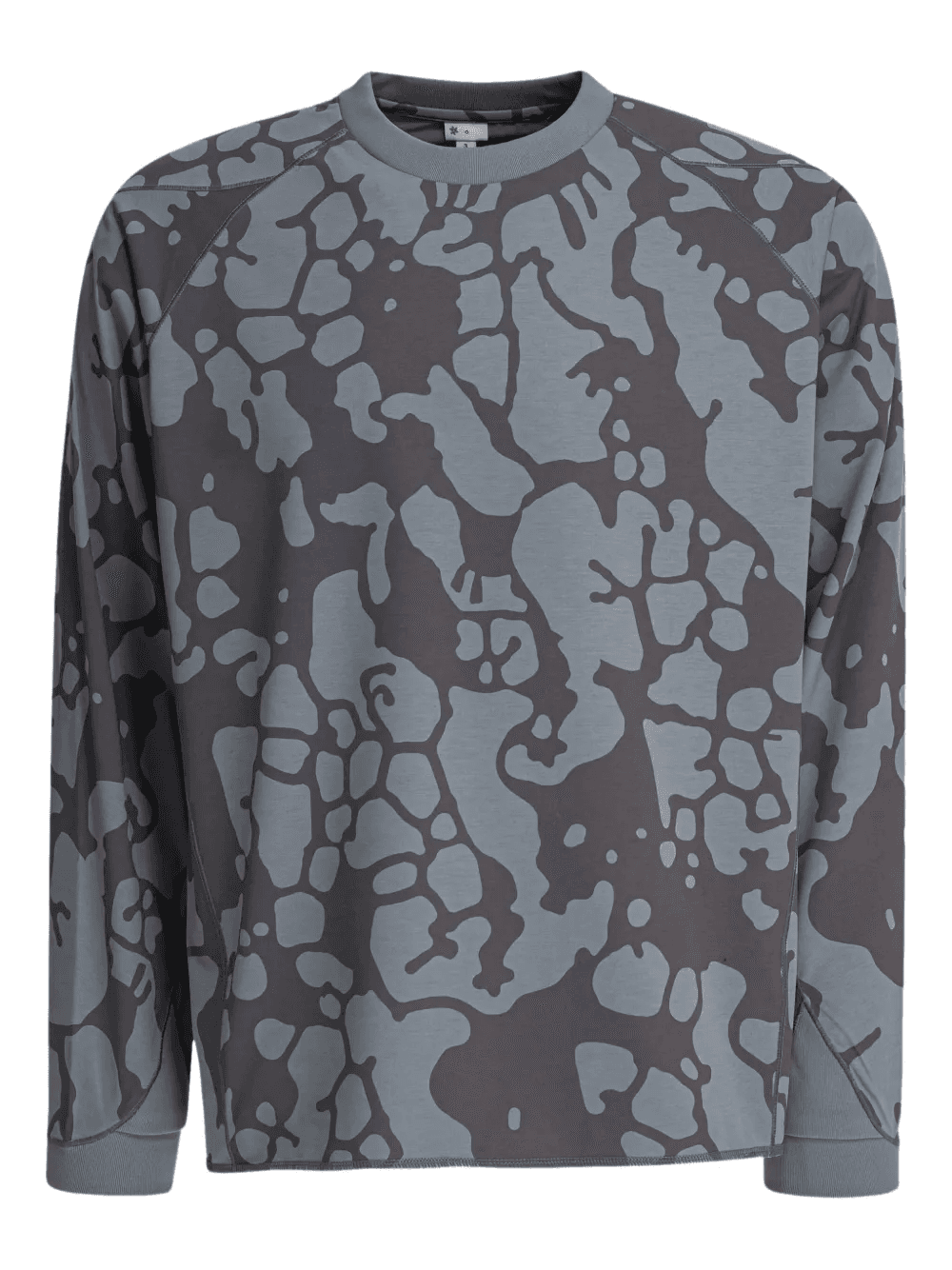 abstract-print raglan-sleeve T-shirt - Image 1