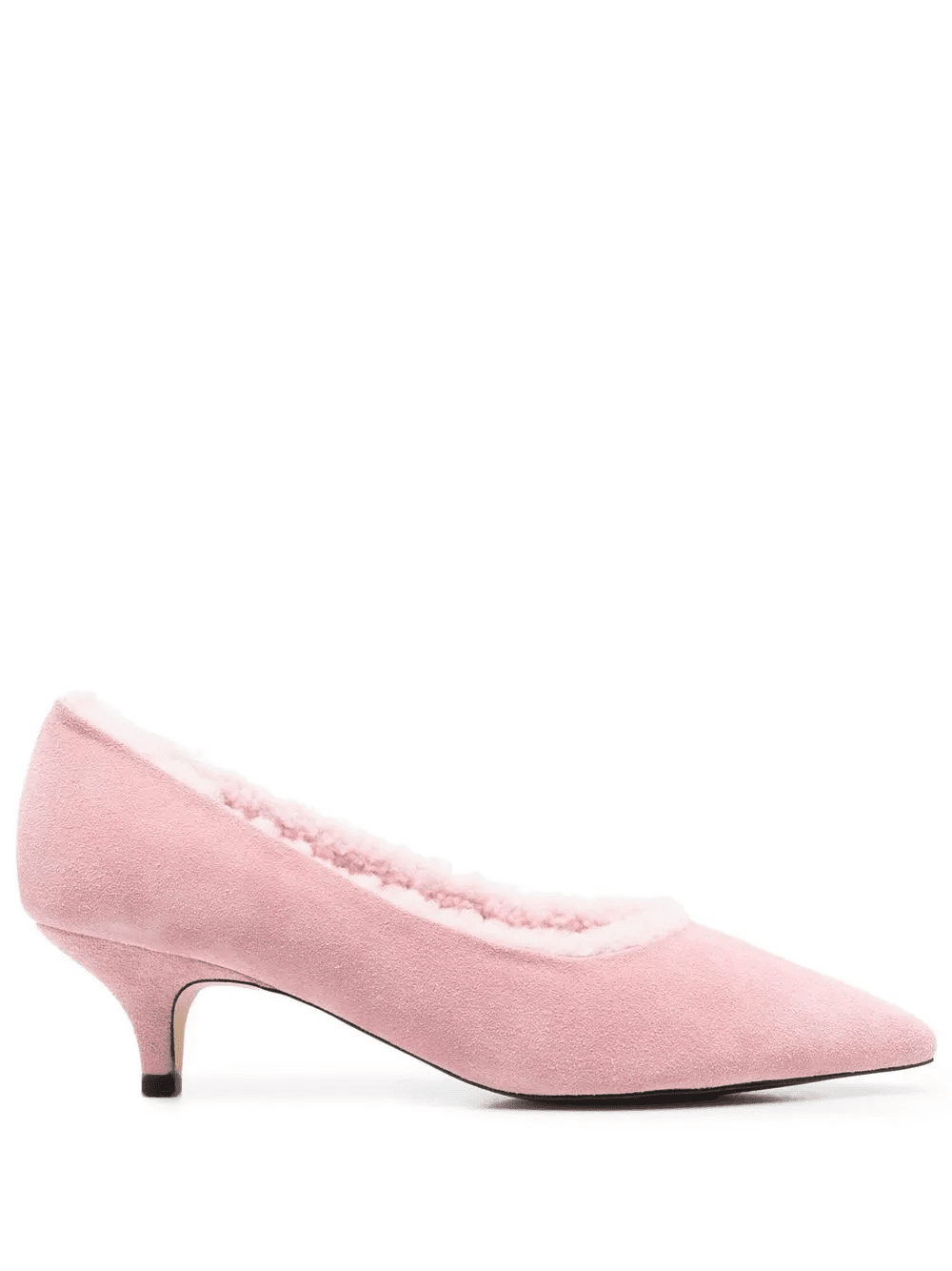 Juliette shearling low-heel pumps - Image 1