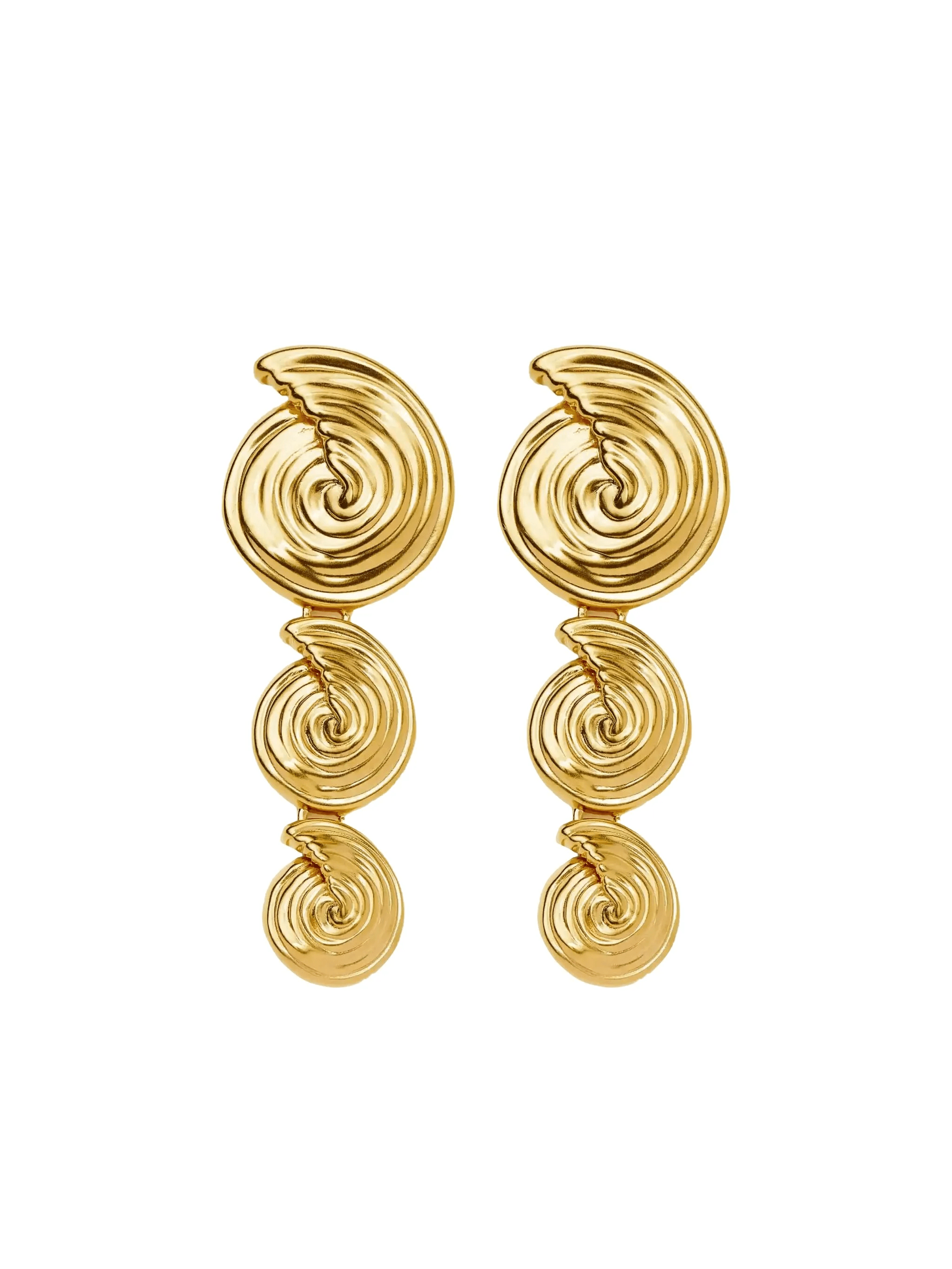 spiral-motif drop earrings - Image 1