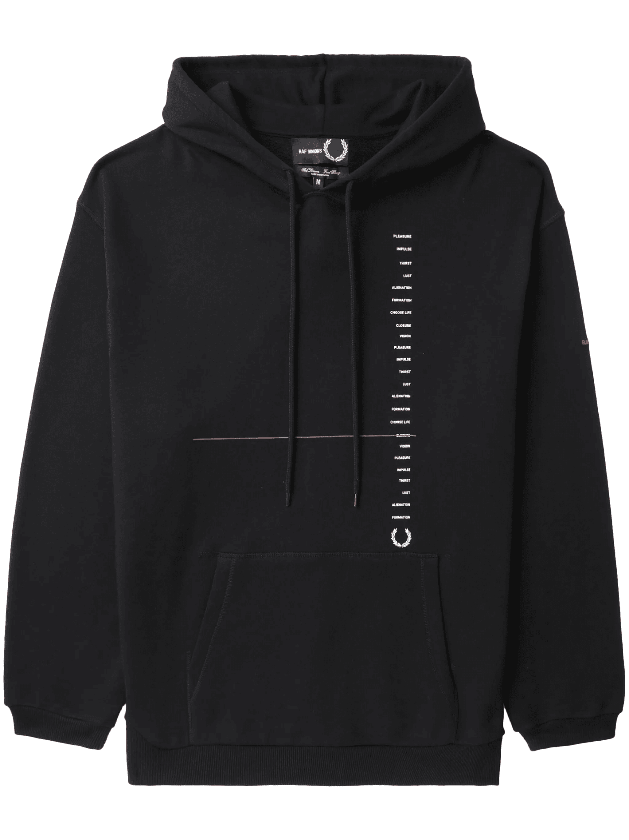 x Raf Simons logo-embroidered hoodie - Image 1