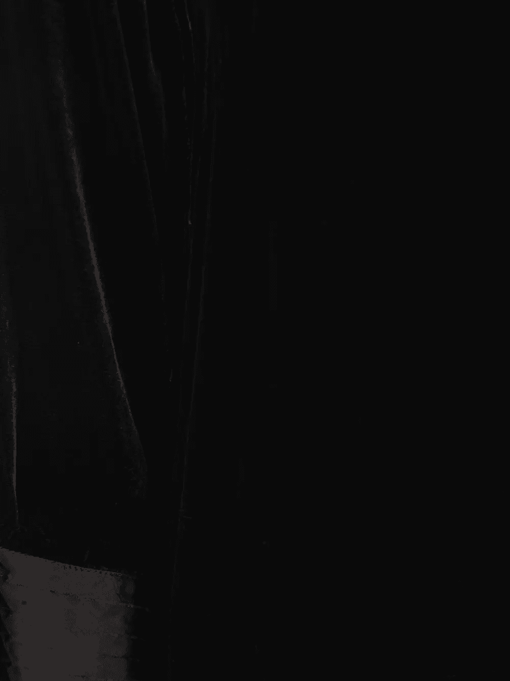 velvet three-quarter sleeve dress - Image 1