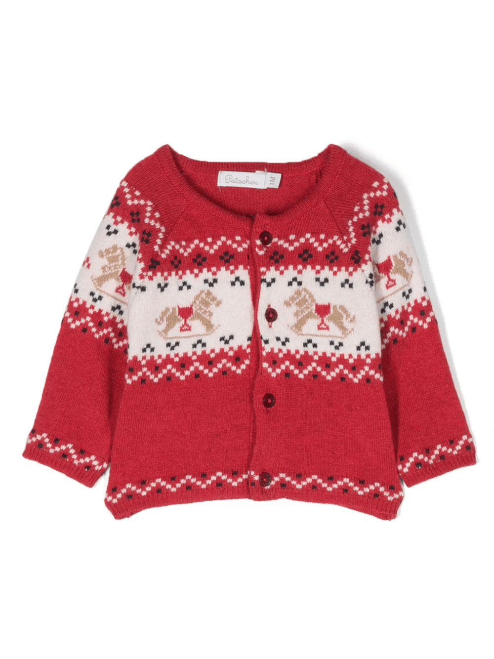 patterned intarsia-knit cardigan - Image 1