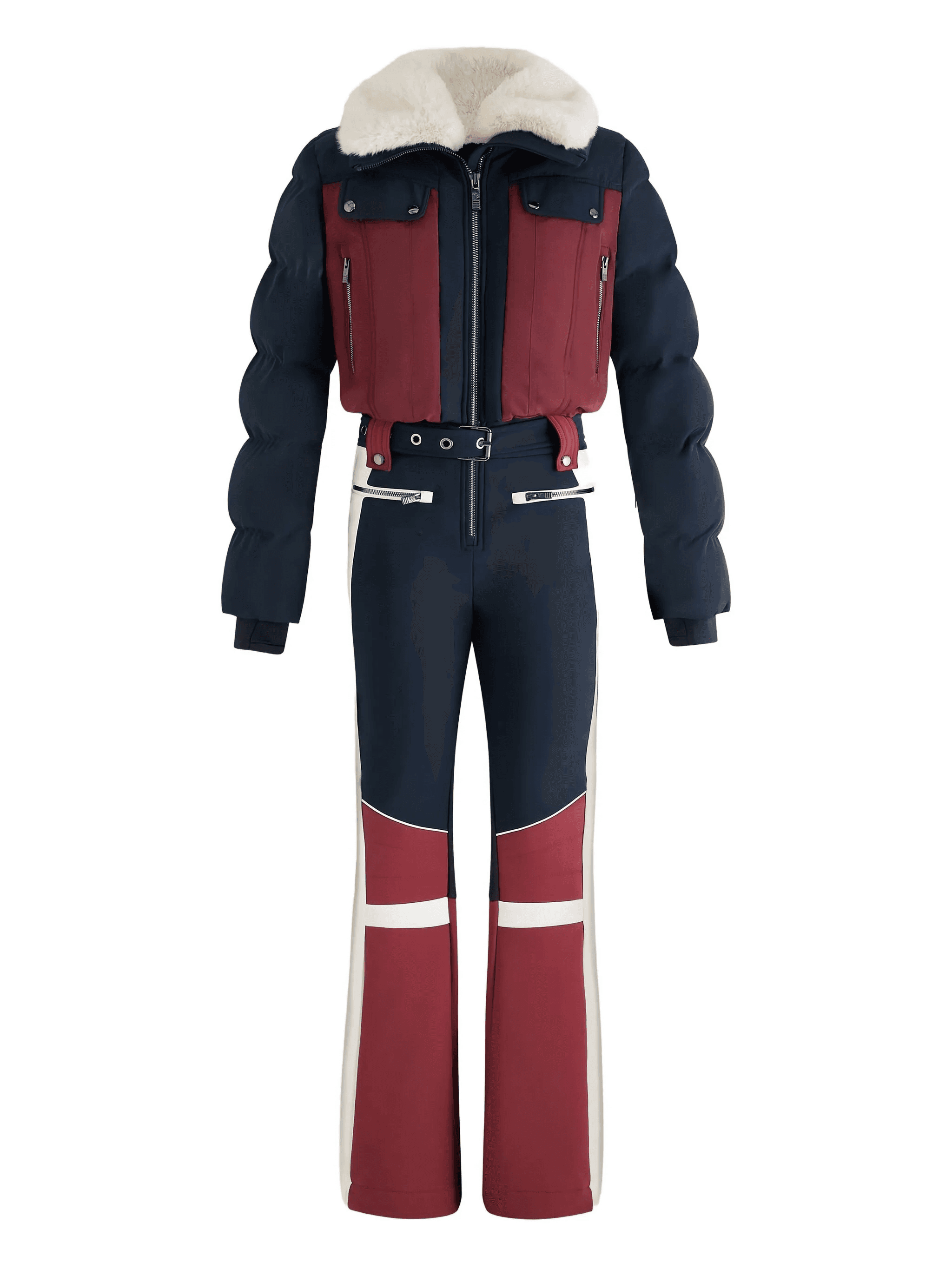 Karei faux-fur collar ski suit - Image 1