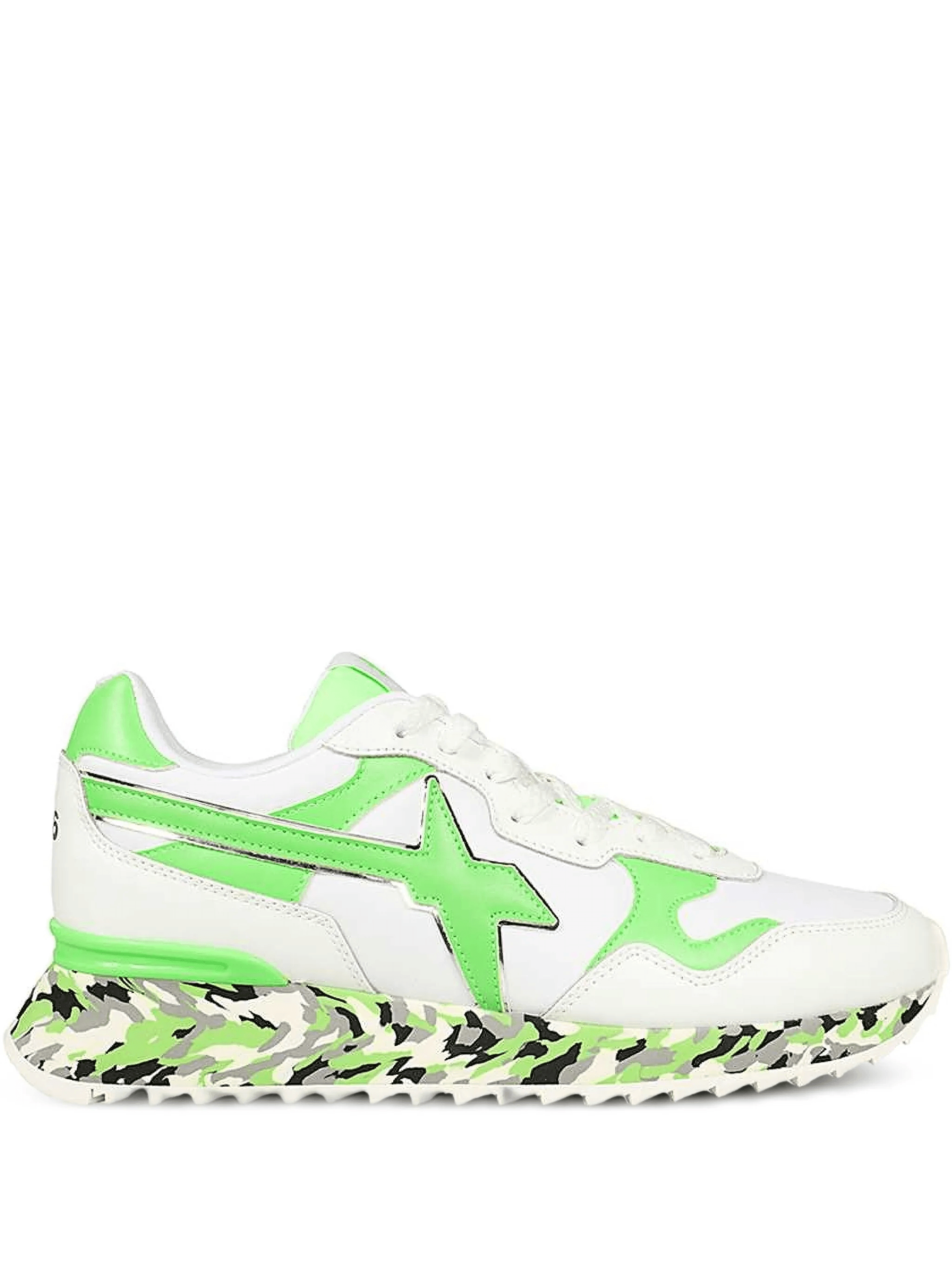 camouflage leather sneakers - Image 1