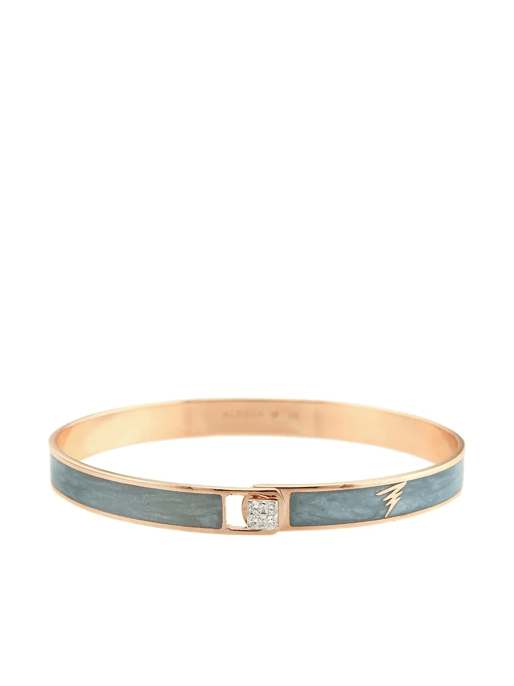 18kt rose gold Spectrum enamel and diamond bangle - Image 1