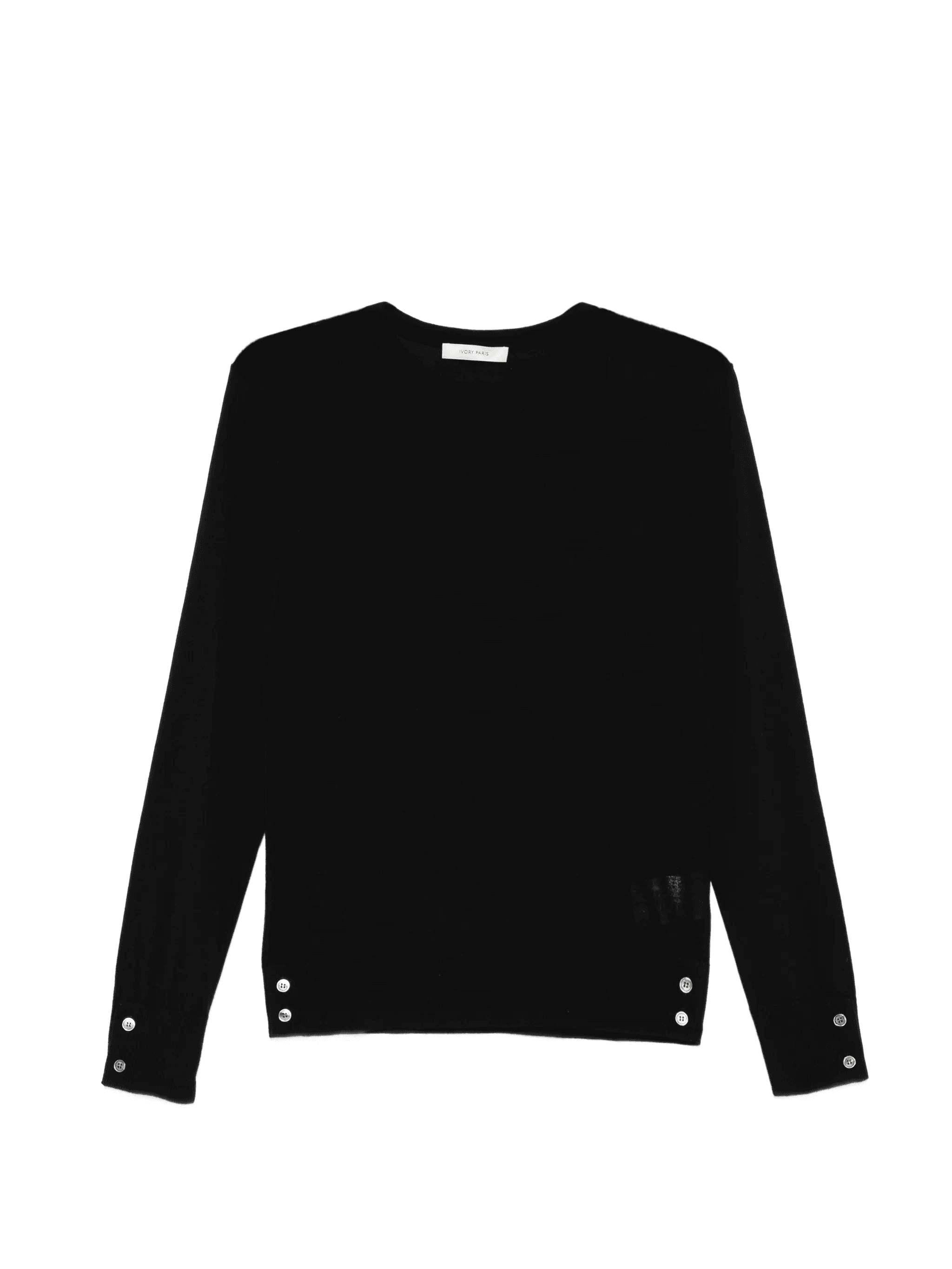 buttoned crew-neck sweater - Image 1