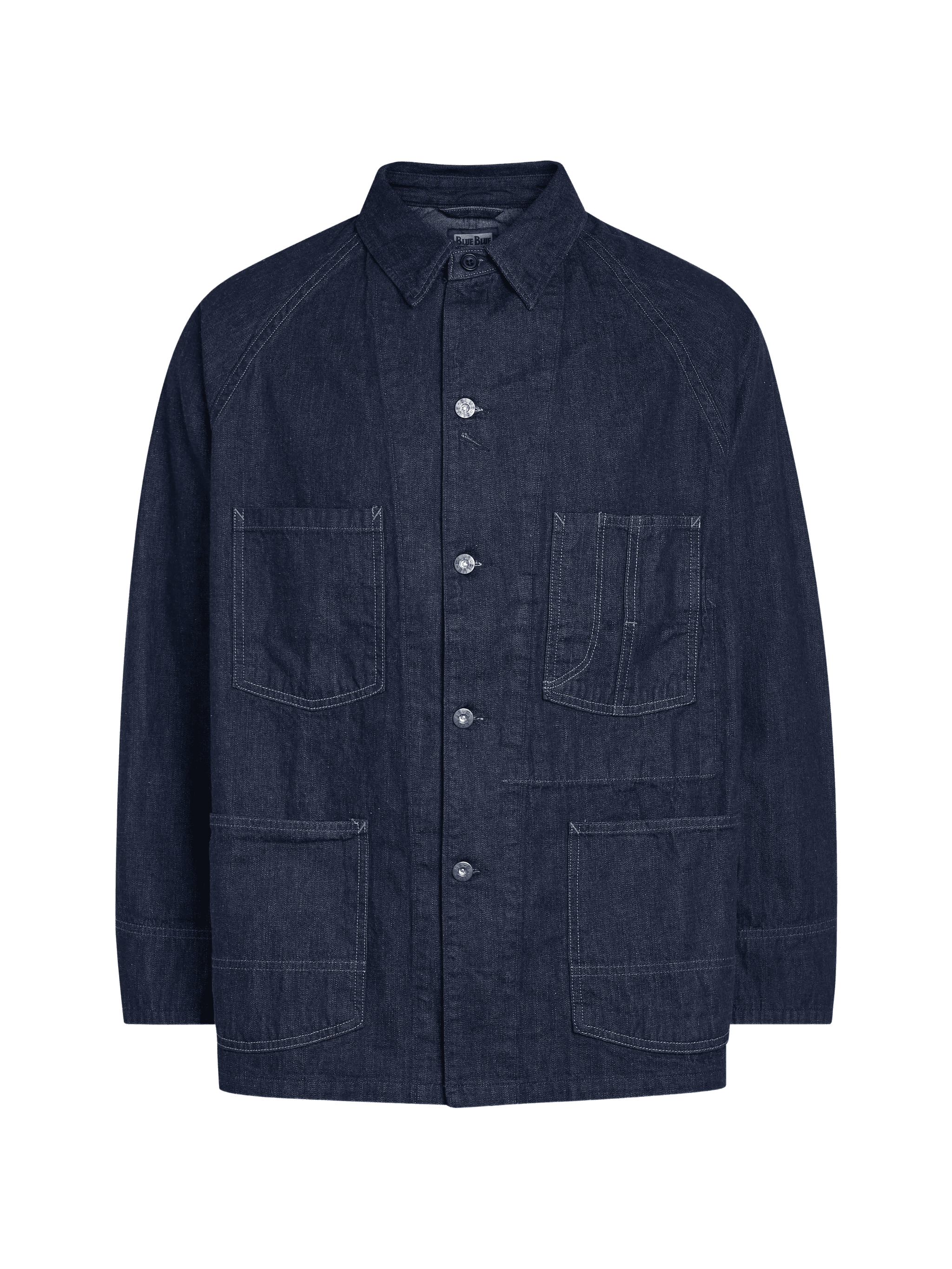 contrast-stitch denim jacket - Image 1