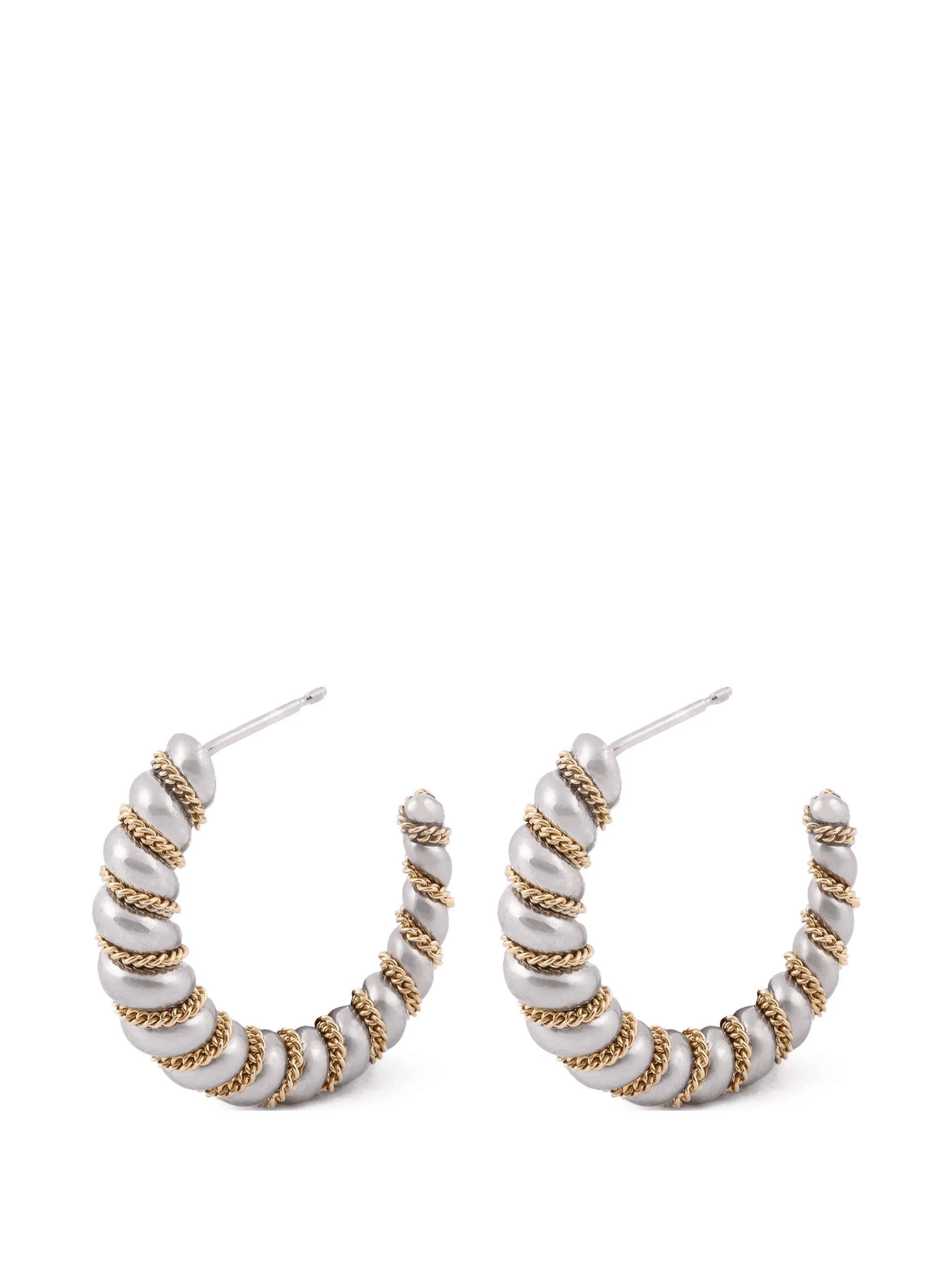 Lynx twist hoop earrings - Image 1