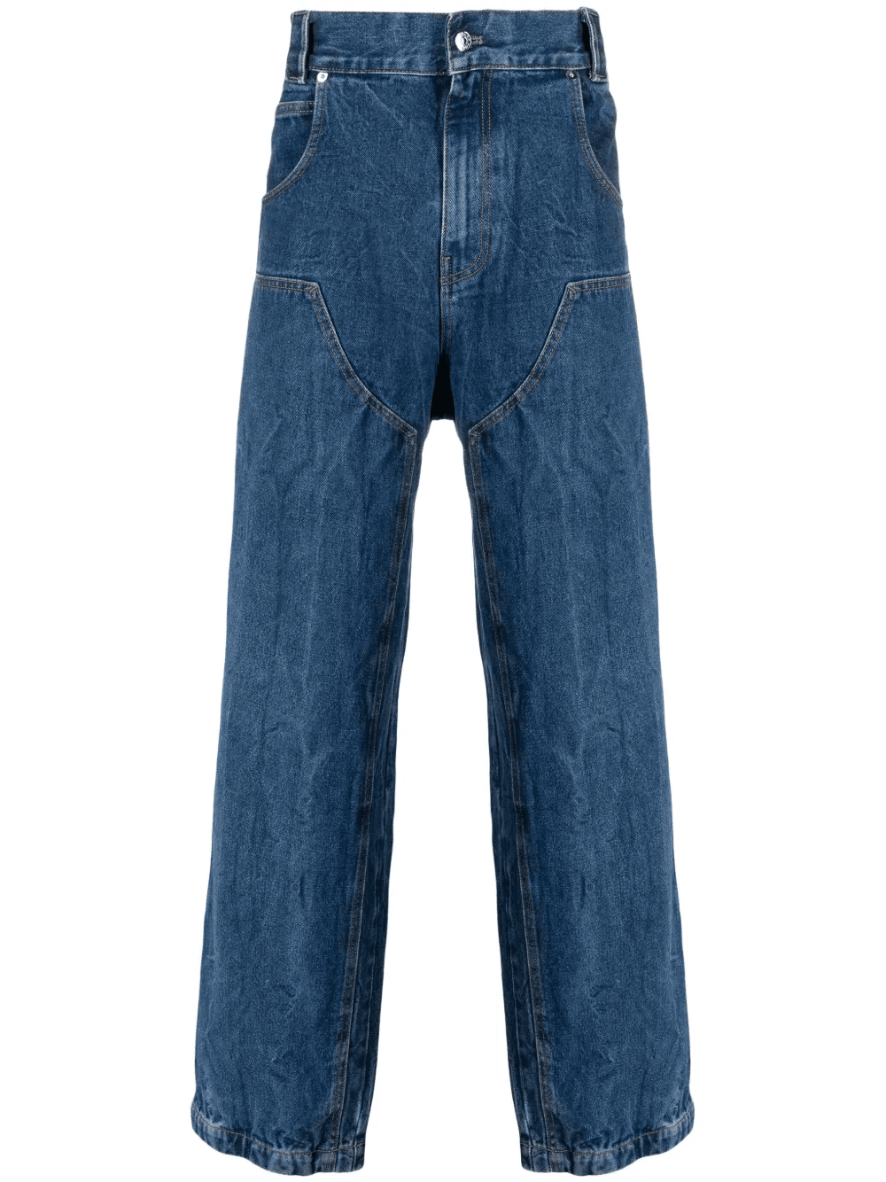 high-rise wide-leg jeans - Image 1