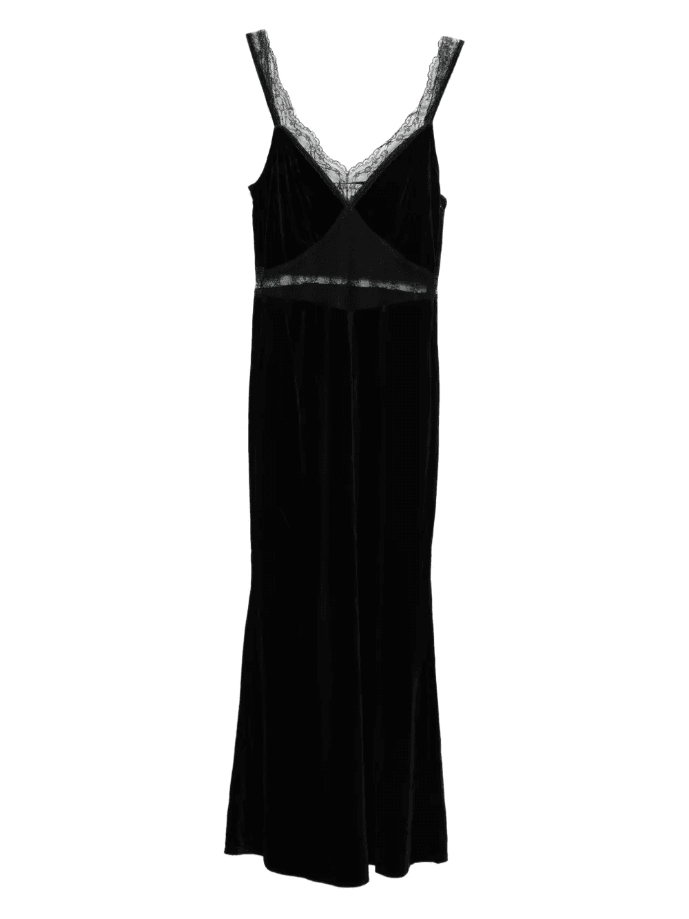 lace-panel midi dress - Image 1