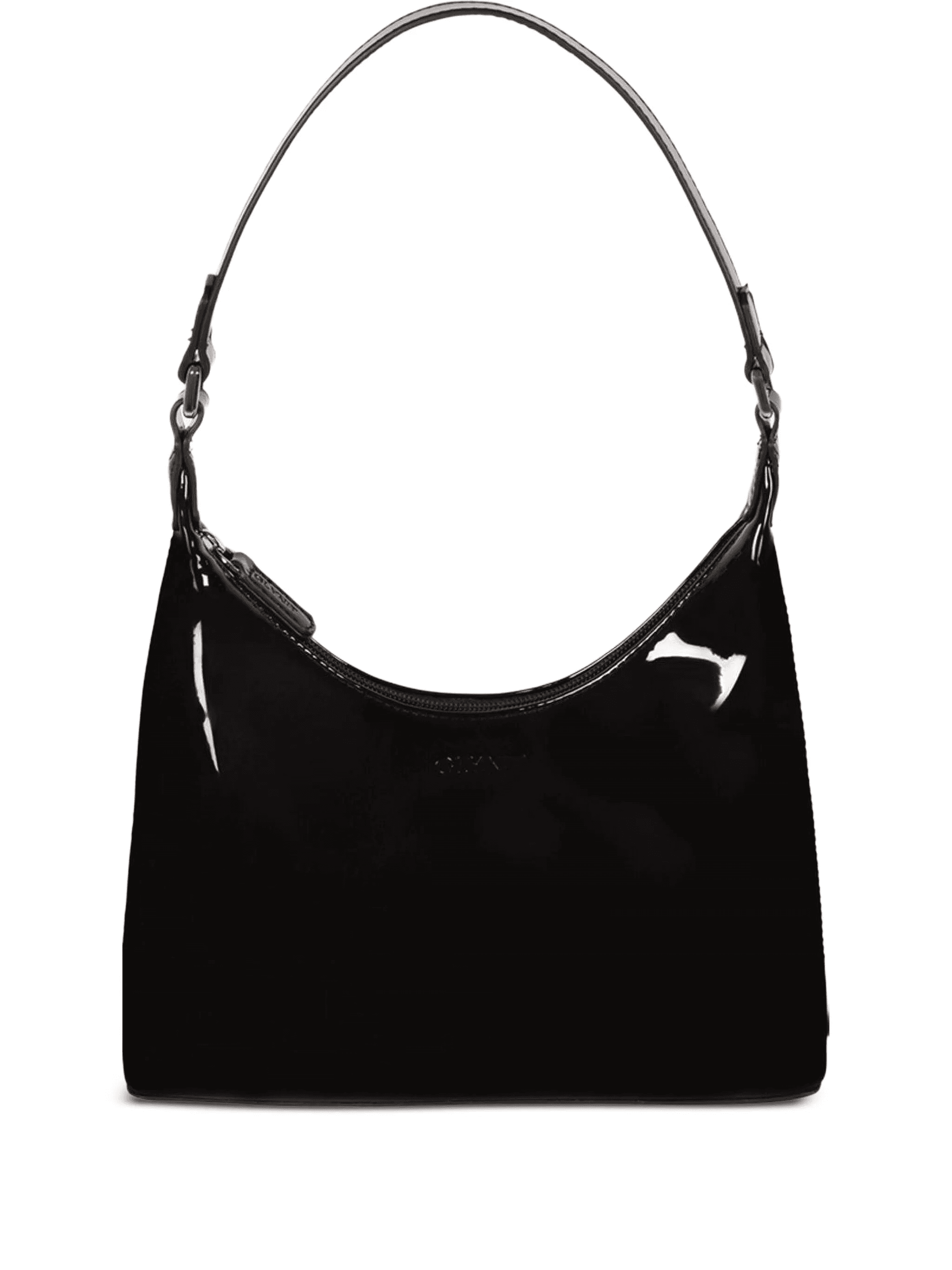 Molly patent-leather single-handle shoulder bag - Image 1