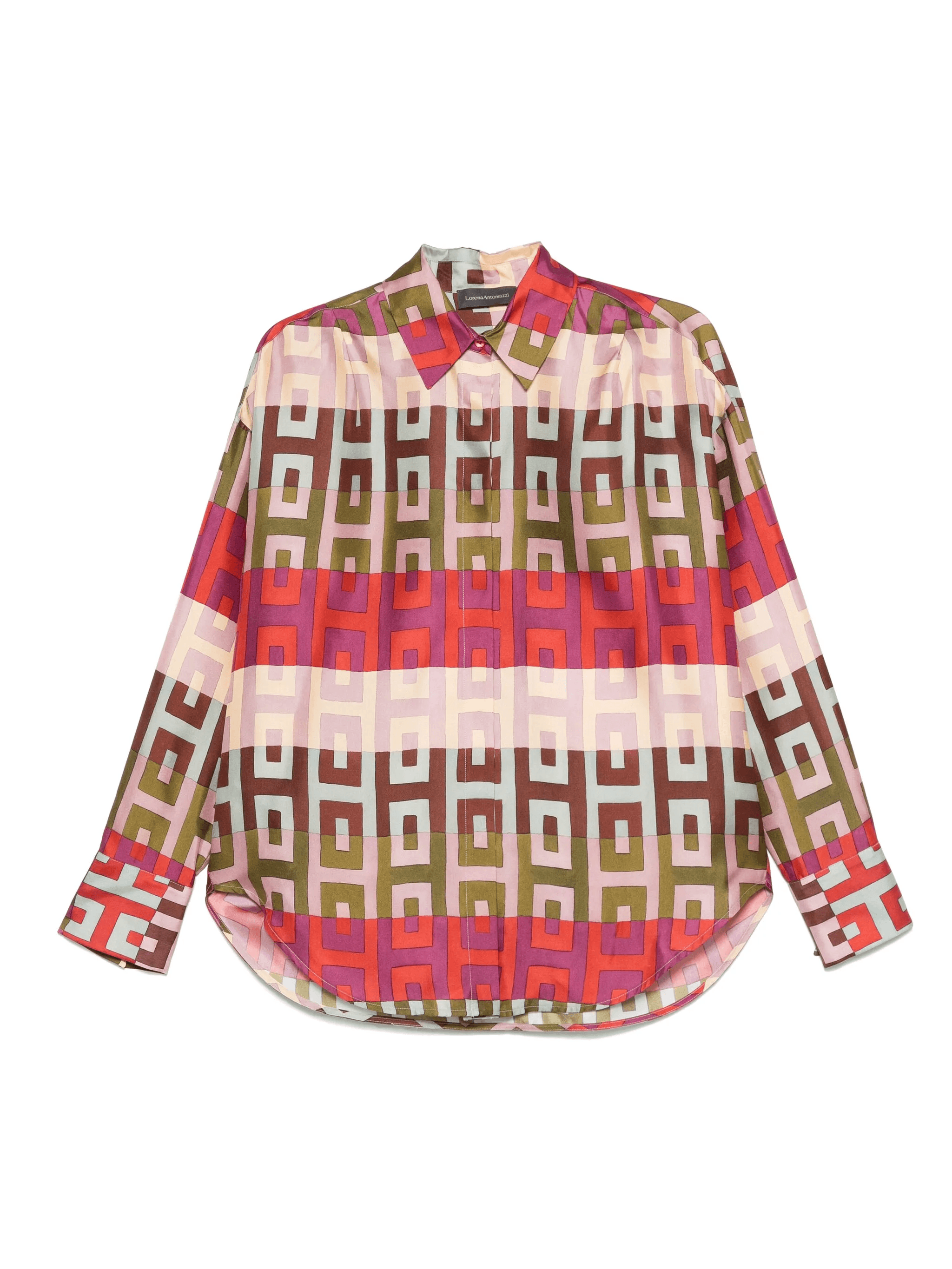 geometric-print shirt - Image 1