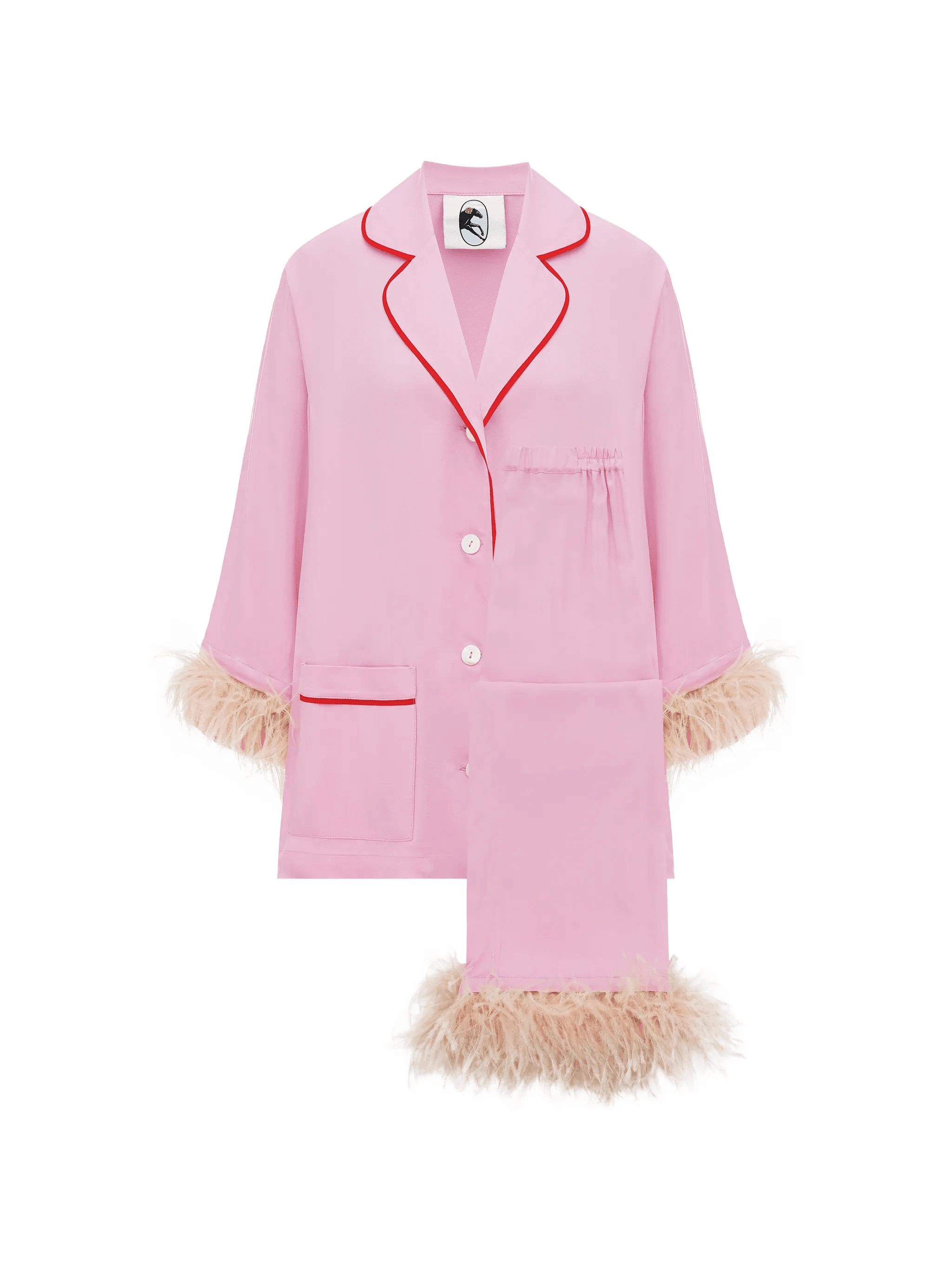 detachable-feathers pajama set - Image 1
