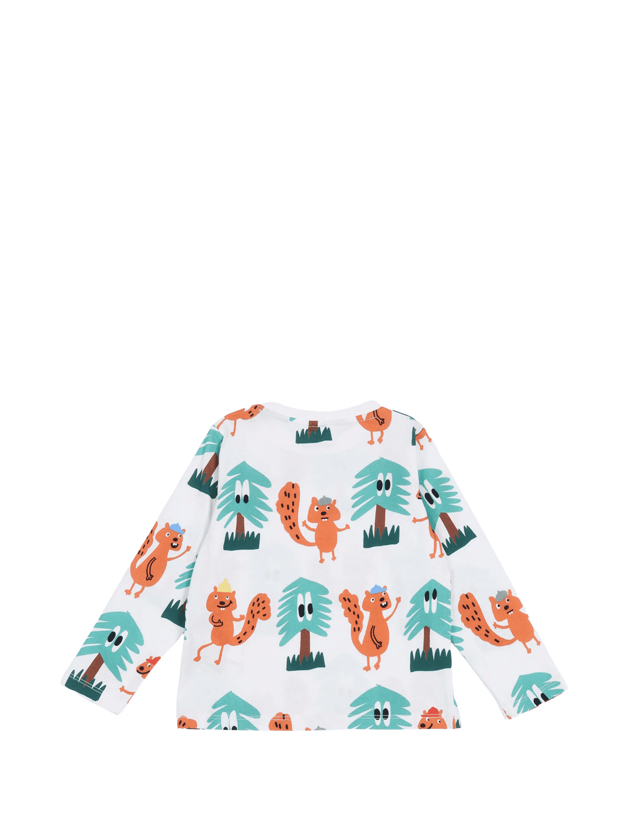 squirrel-print long-sleeve T-shirt - Image 1