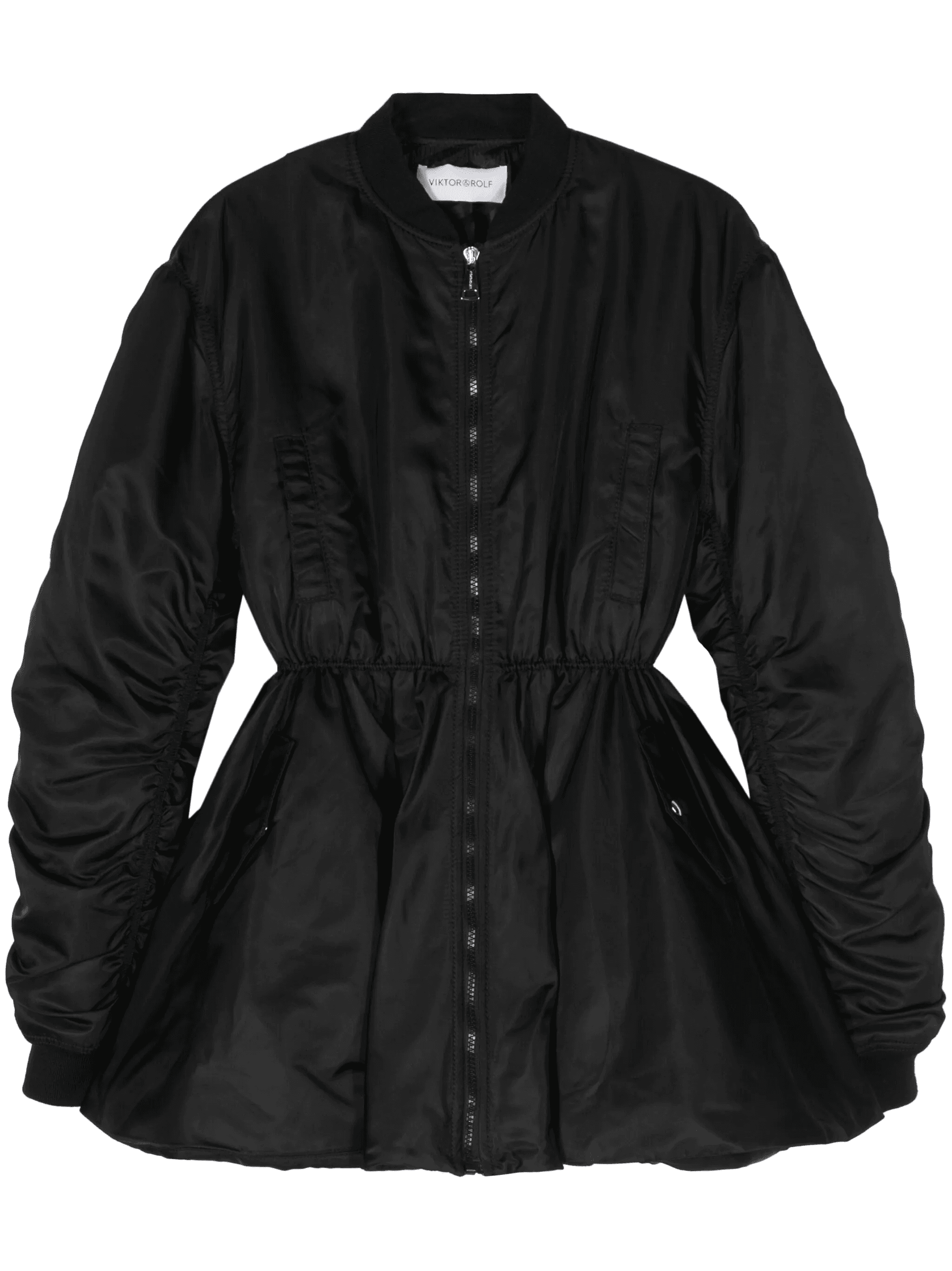 padded flared bomber jacket - Image 1