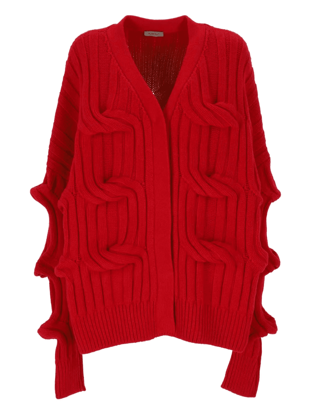 cable-knit wool cardigan - Image 1