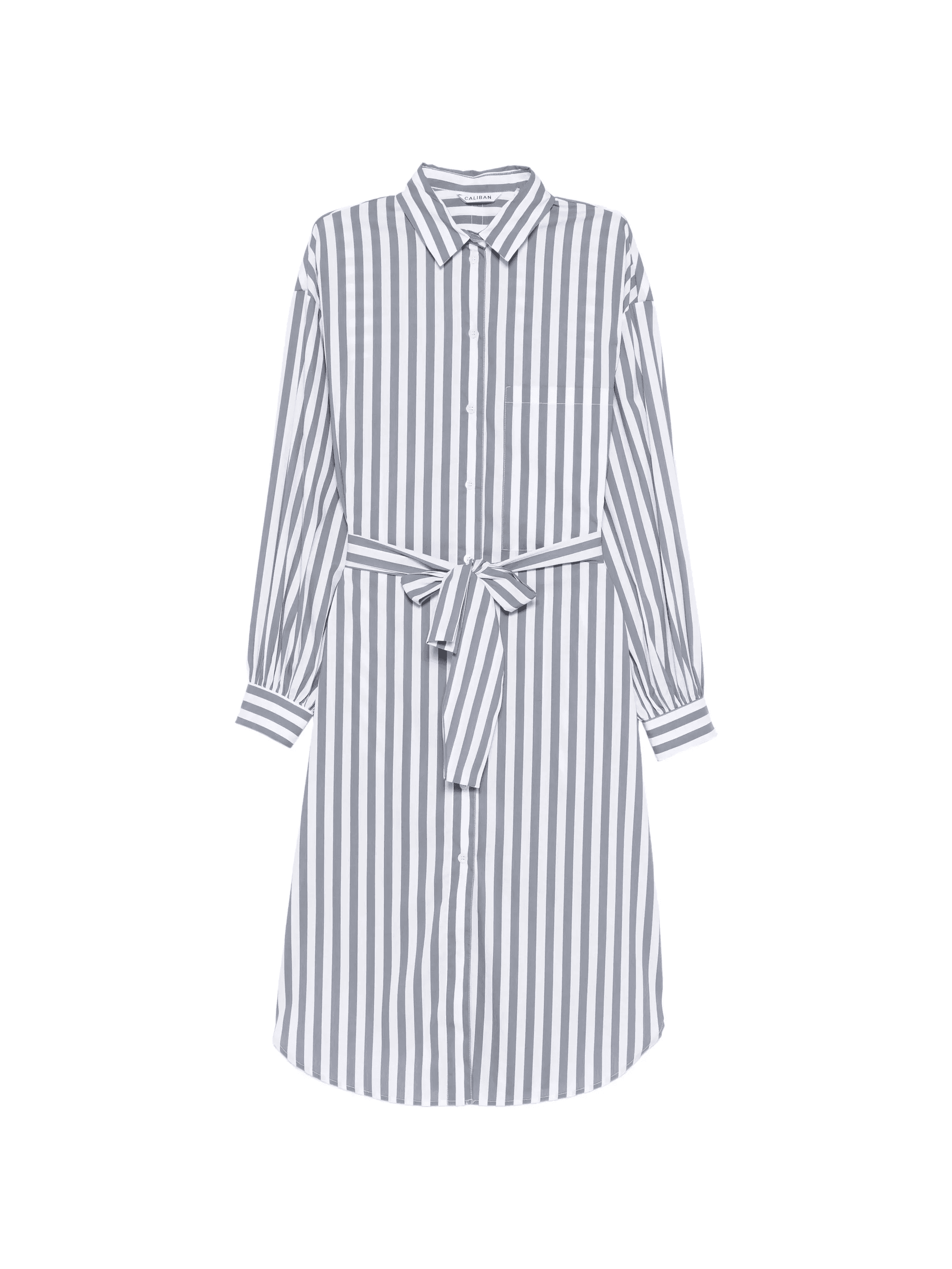 striped belted dress - Image 1
