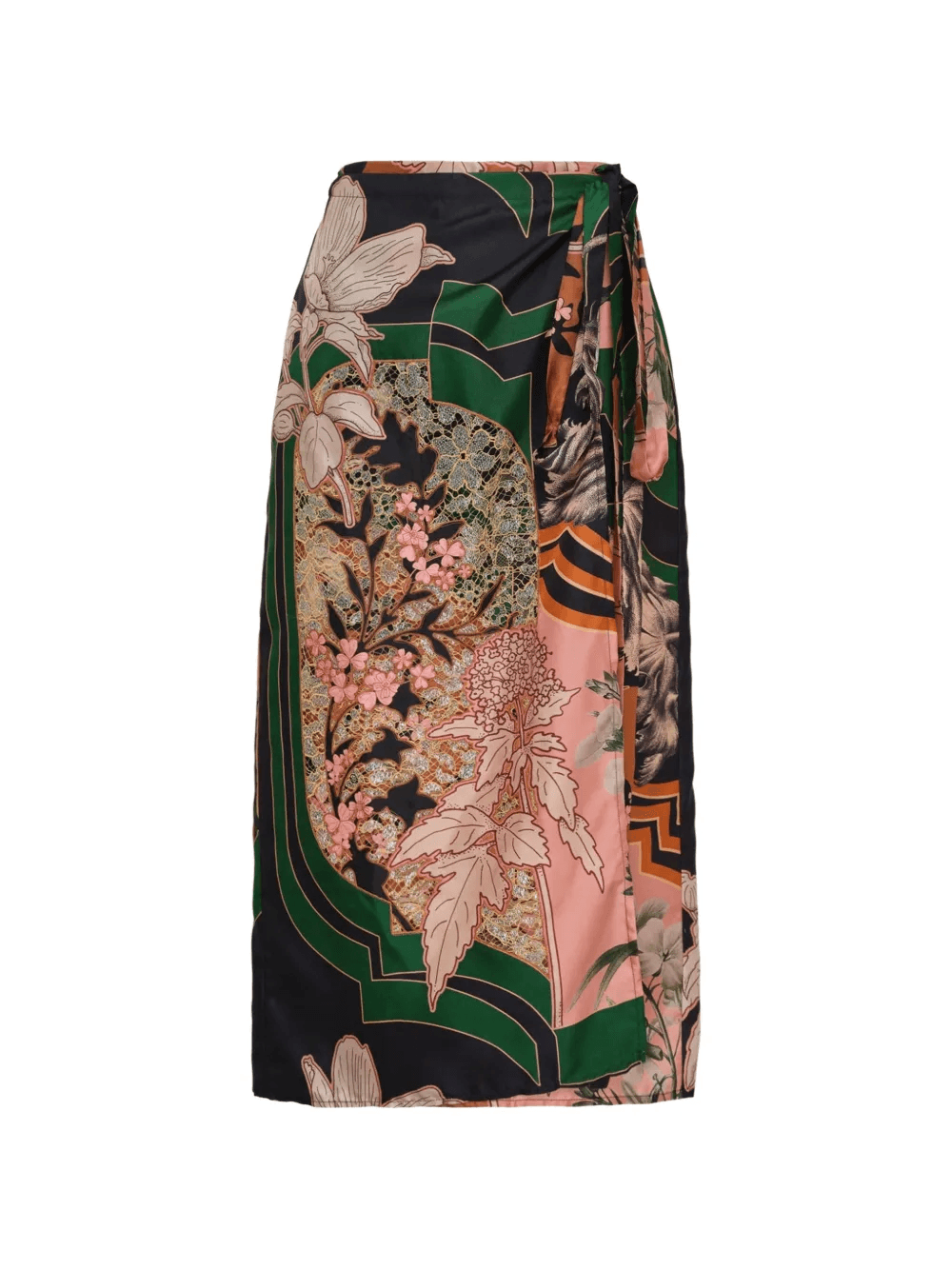 mix-print midi skirt - Image 1