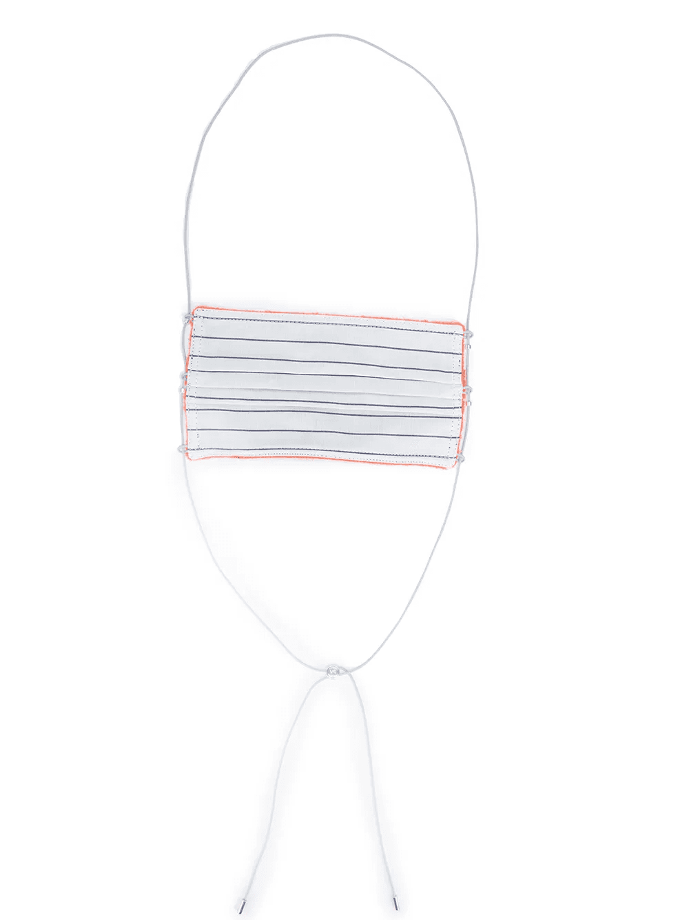 stripe-print face mask - Image 1